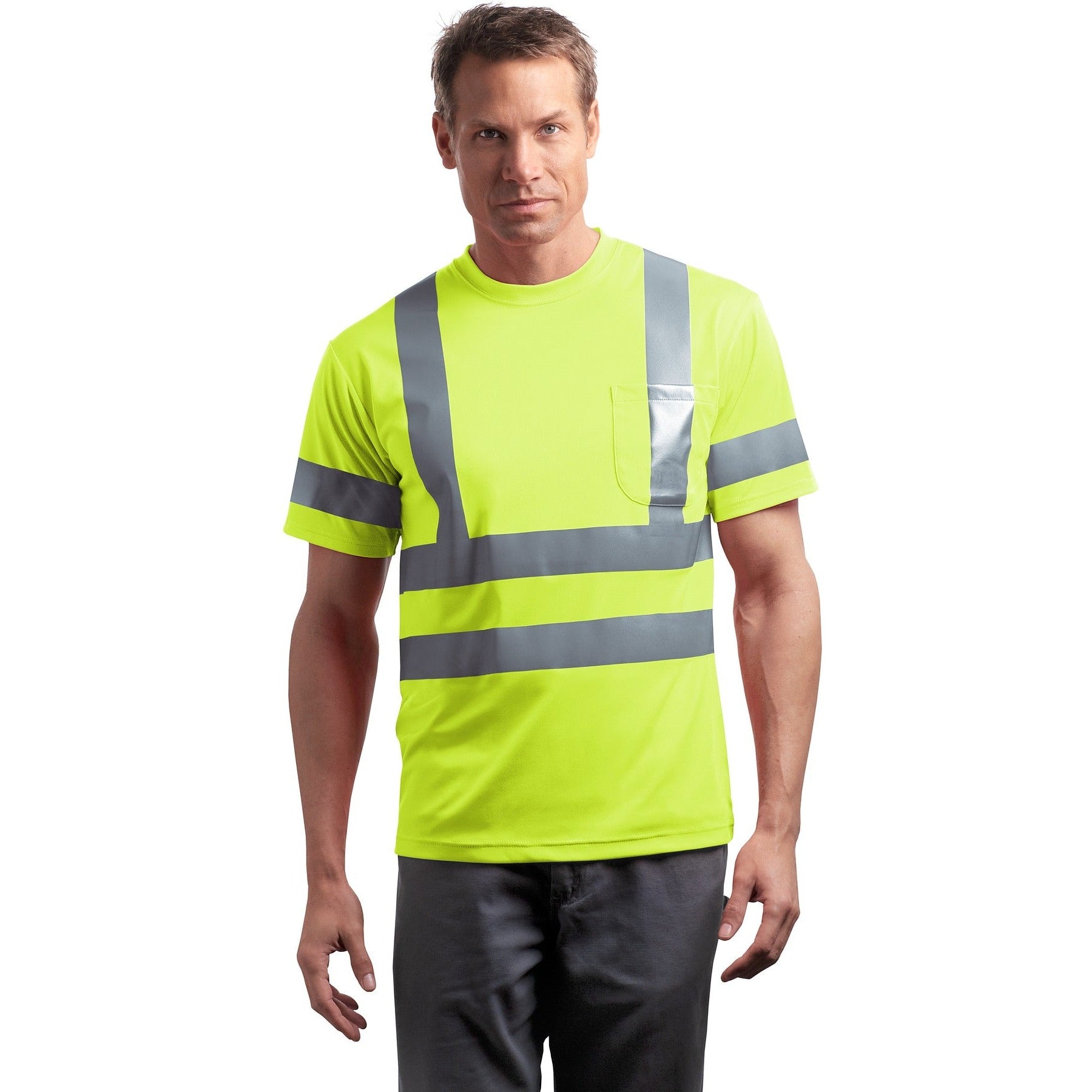 CornerStone-CornerStone® - ANSI 107 Class 3 Short Sleeve Snag-Resistant Reflective T-Shirt. CS408-MedTech-2