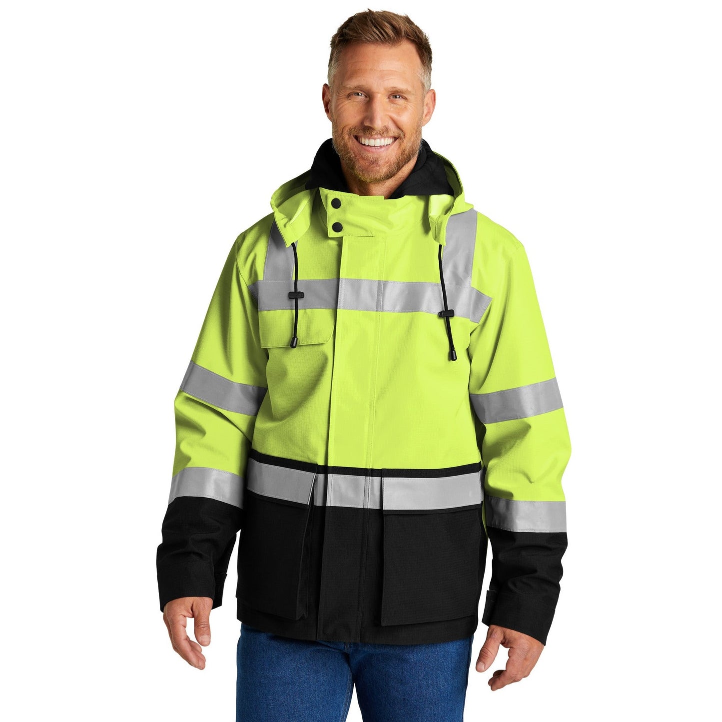 CornerStone-CornerStone® ANSI 107 Class 3 Waterproof Ripstop 3-In-1 Parka CSJ502-MedTech-1