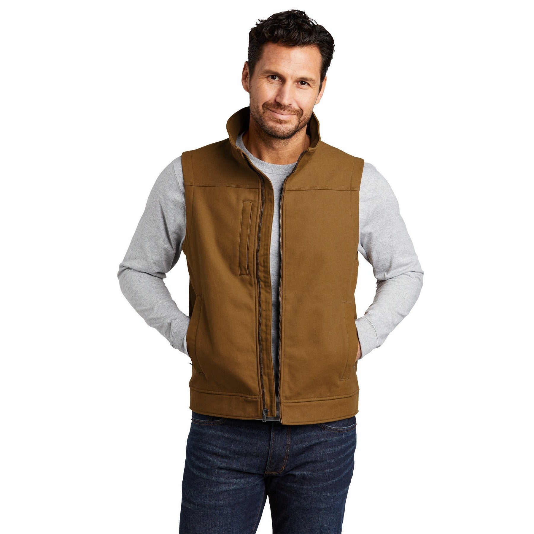 CornerStone-CornerStone® Duck Bonded Soft Shell Vest CSV60-MedTech-2