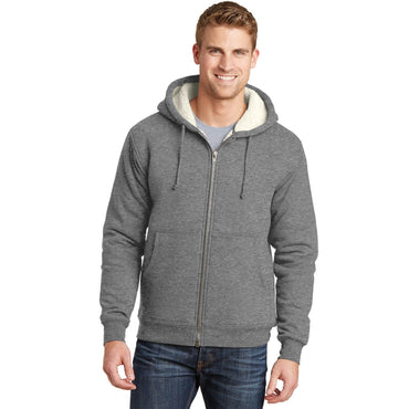 CornerStone-CornerStone® Heavyweight Sherpa-Lined Hooded Fleece Jacket. CS625-MedTech-2