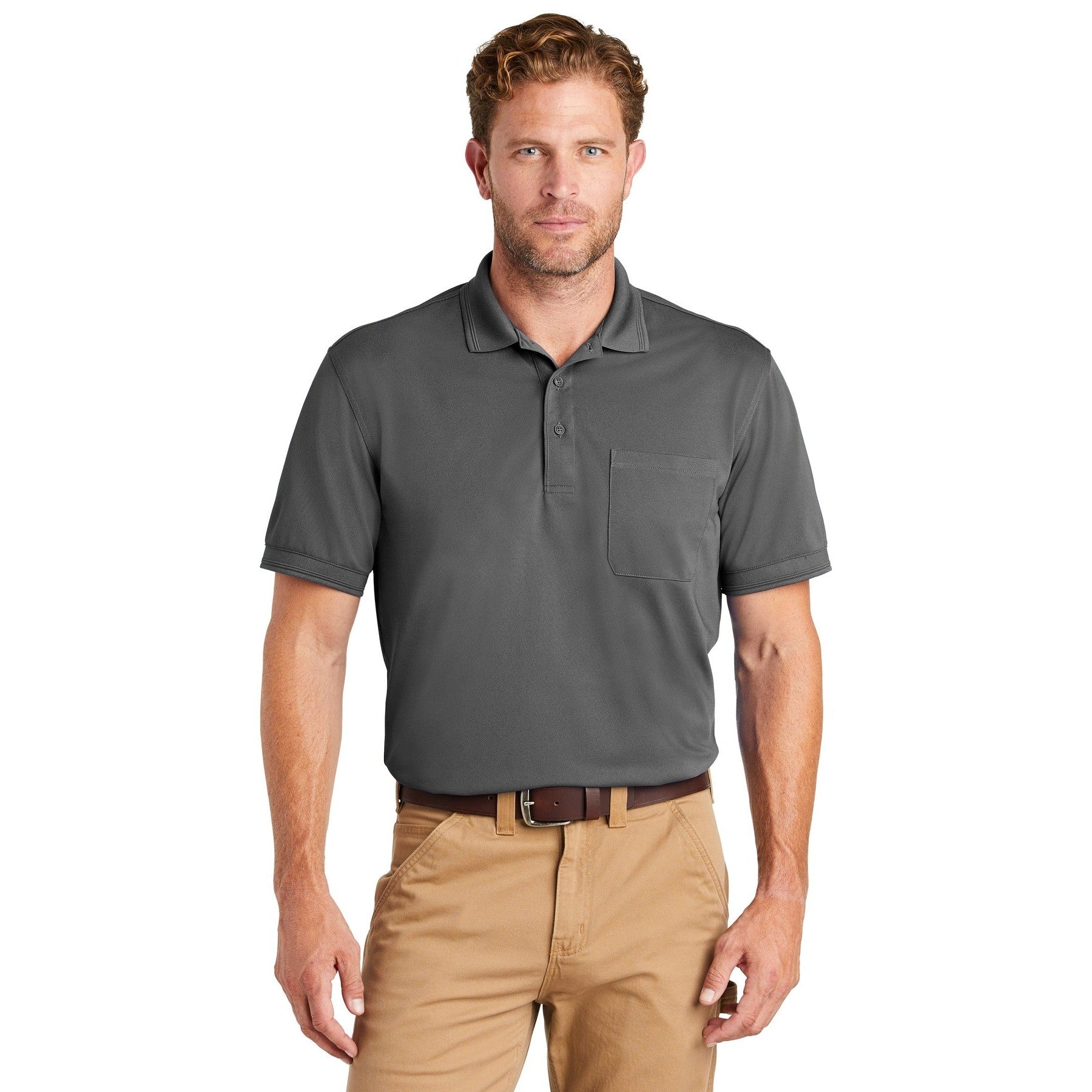 CornerStone-CornerStone ® Industrial Snag-Proof Pique Pocket Polo. CS4020P-MedTech-2