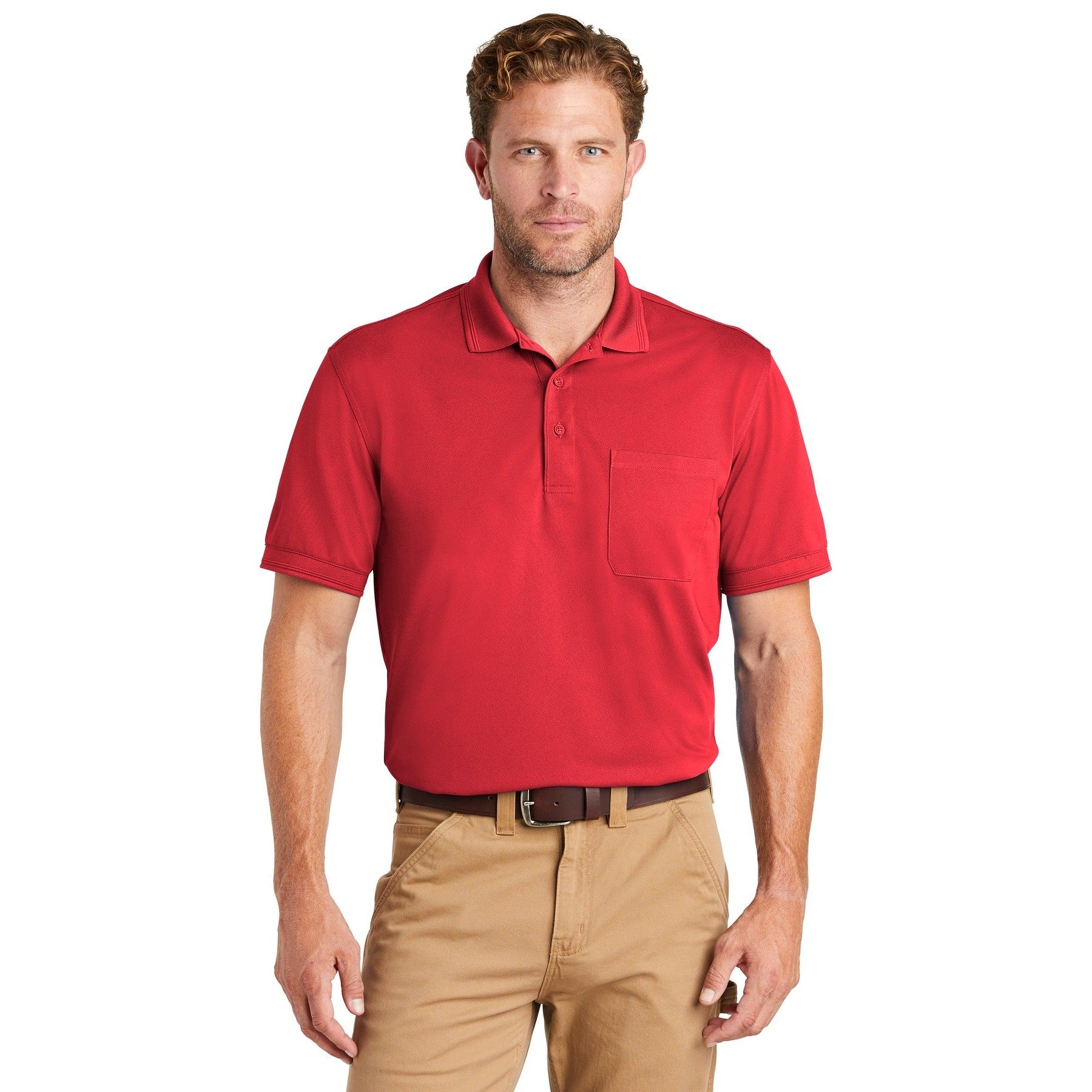 CornerStone-CornerStone ® Industrial Snag-Proof Pique Pocket Polo. CS4020P-MedTech-5