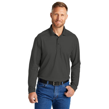 CornerStone-CornerStone® Select Lightweight Snag-Proof Long Sleeve Polo CS418LS-MedTech-2