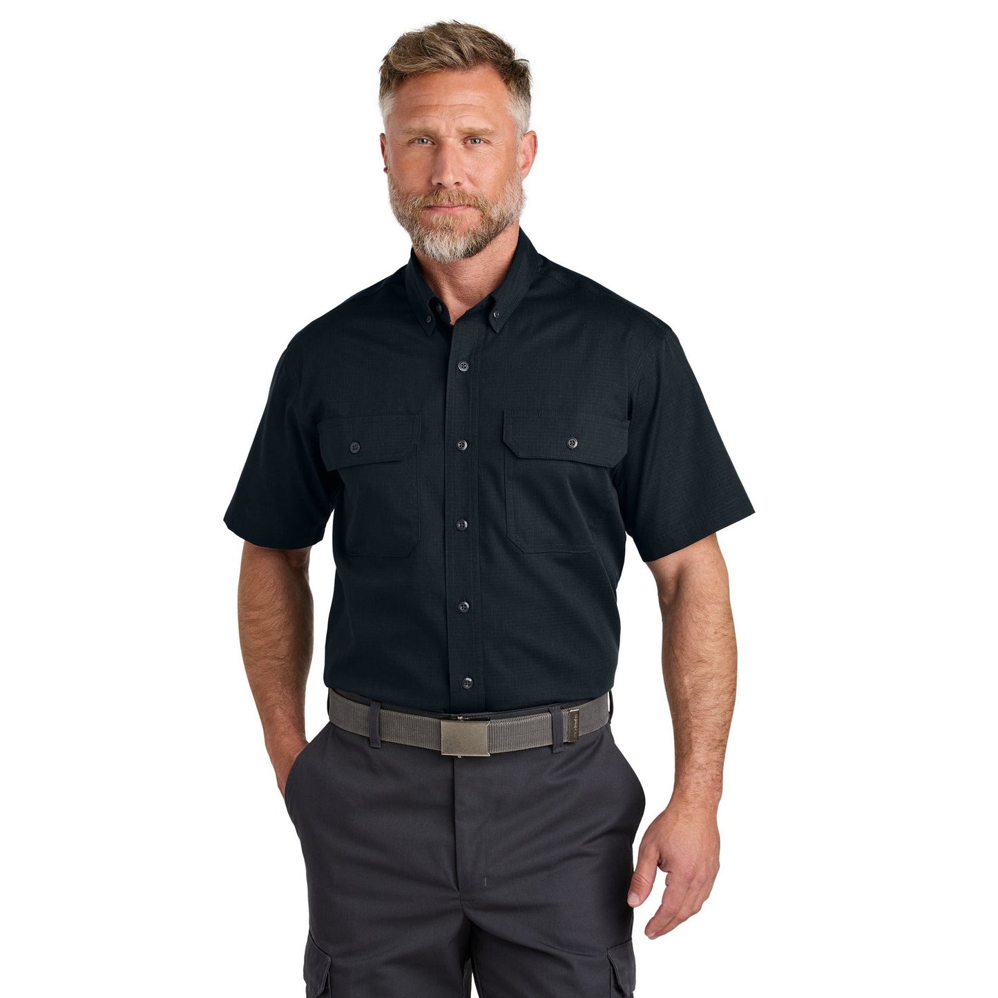CornerStone-CornerStone® Short Sleeve Select Ripstop Shirt CSW175-MedTech-3