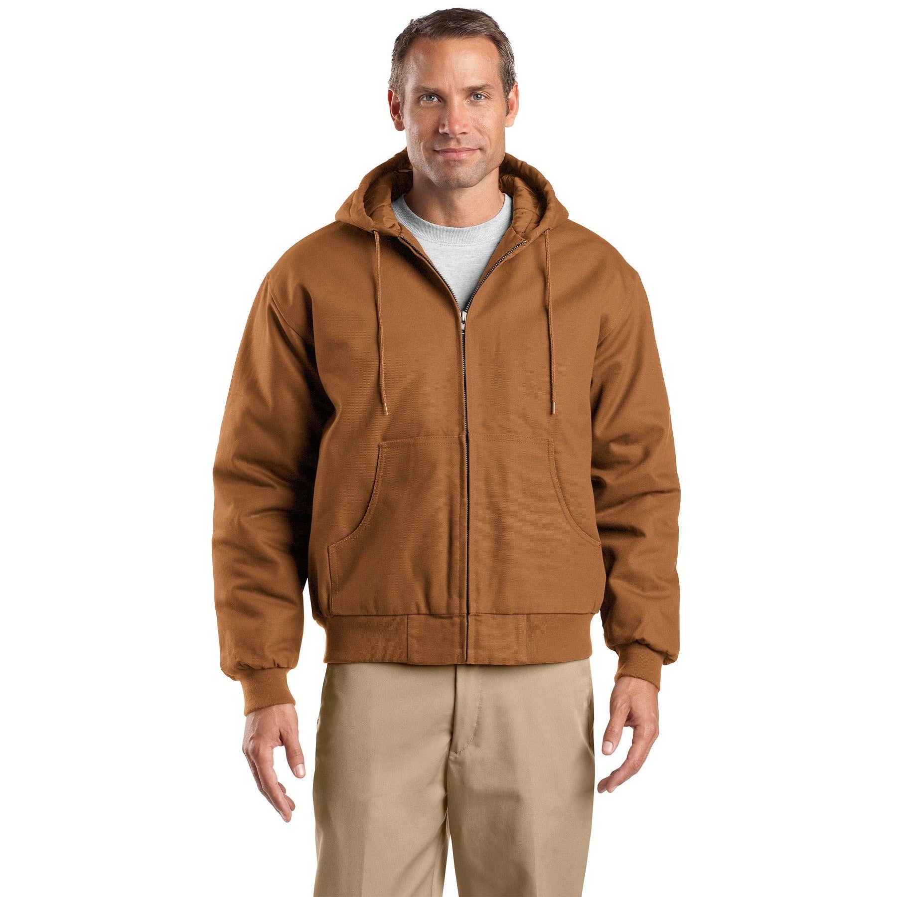 CornerStone-CornerStone® Tall Duck Cloth Hooded Work Jacket. TLJ763H-MedTech-2