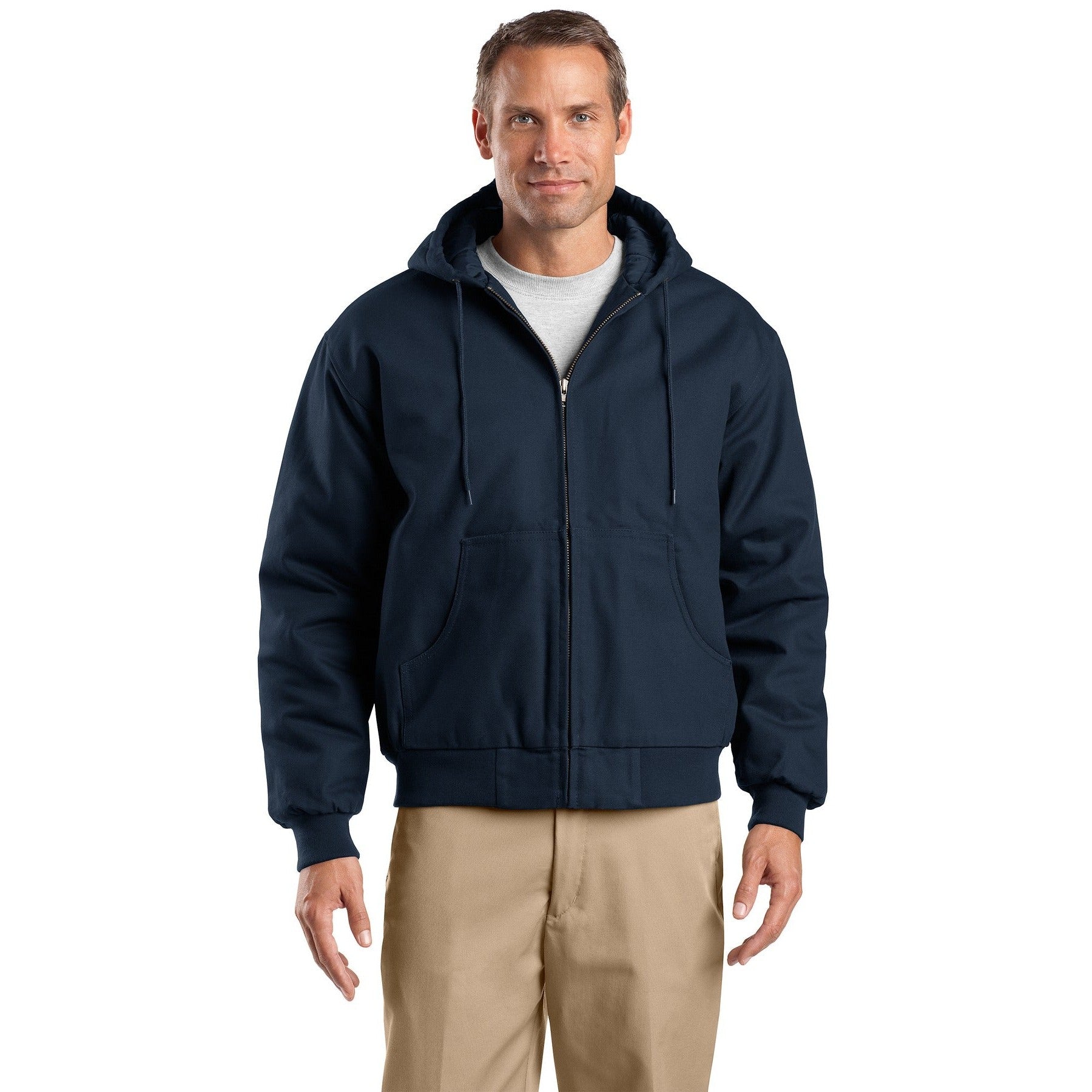 CornerStone-CornerStone® Tall Duck Cloth Hooded Work Jacket. TLJ763H-MedTech-3
