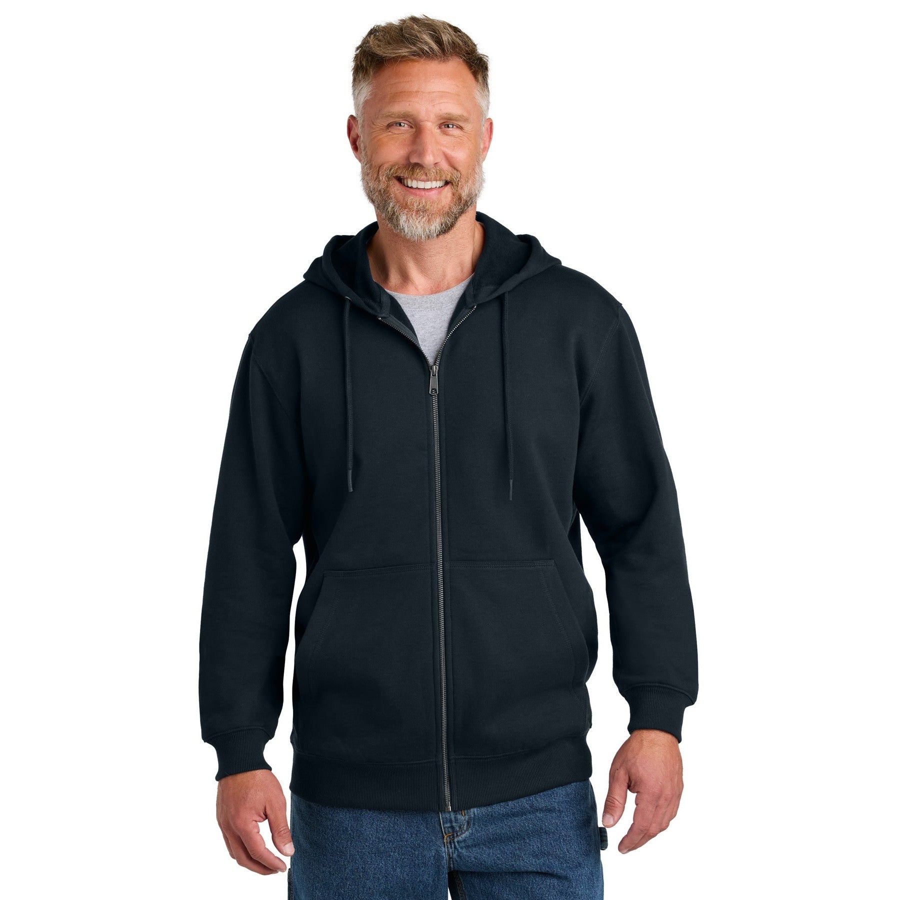 CornerStone-CornerStone® Tough Fleece Full-Zip Hoodie CSF631-MedTech-3