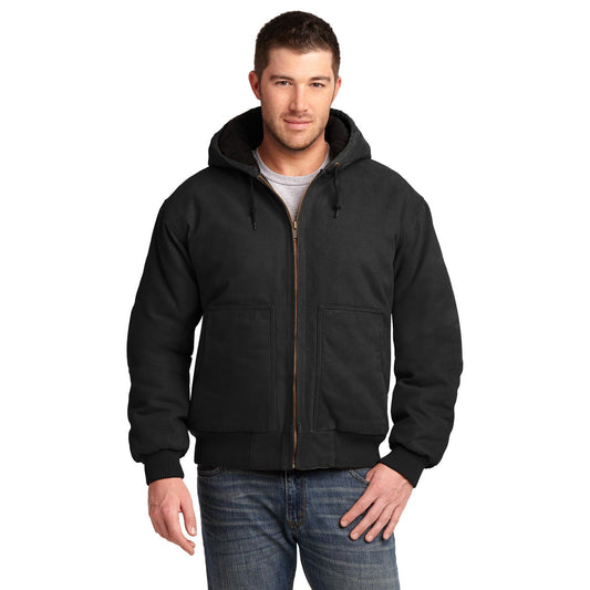 CornerStone-CornerStone® Washed Duck Cloth Insulated Hooded Work Jacket. CSJ41-MedTech-1
