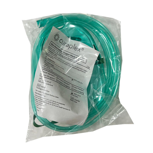 Curaplex®-Curaplex® Total Non-rebreather Oxygen Mask, Elongated Adult - NO VENT-MedTech-1
