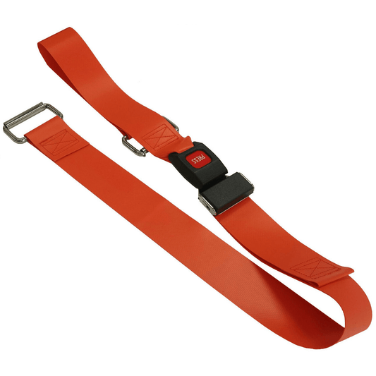Dick Medical Supply-DMS BioThane® G1 Restraint Straps, 2 piece, Metal Loop Ends, 5' X 2"-MedTech-1