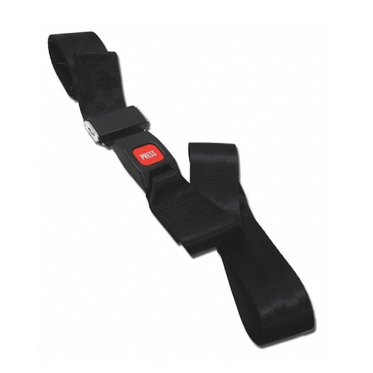 Dick Medical Supply-DMS Two Piece Strap w/ Metal Push Button Buckle & Loop Ends, 5′ Nylon-MedTech-1