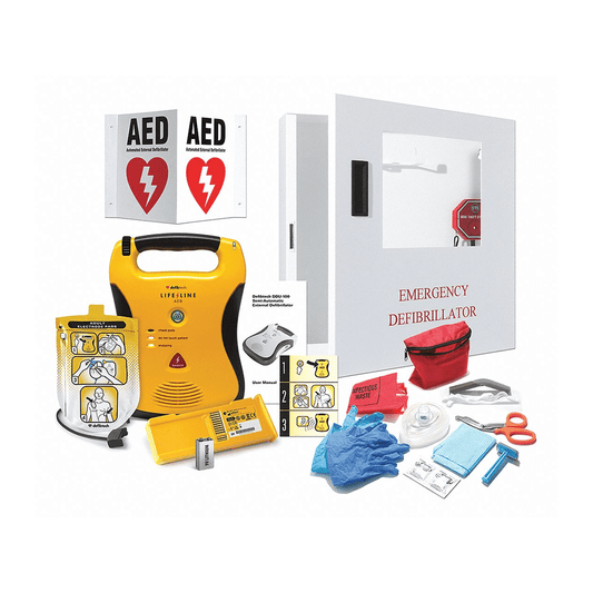 Defibtech-Defibtech LifeLine™ AED Package with Alarmed Wall Cabinet-MedTech-1