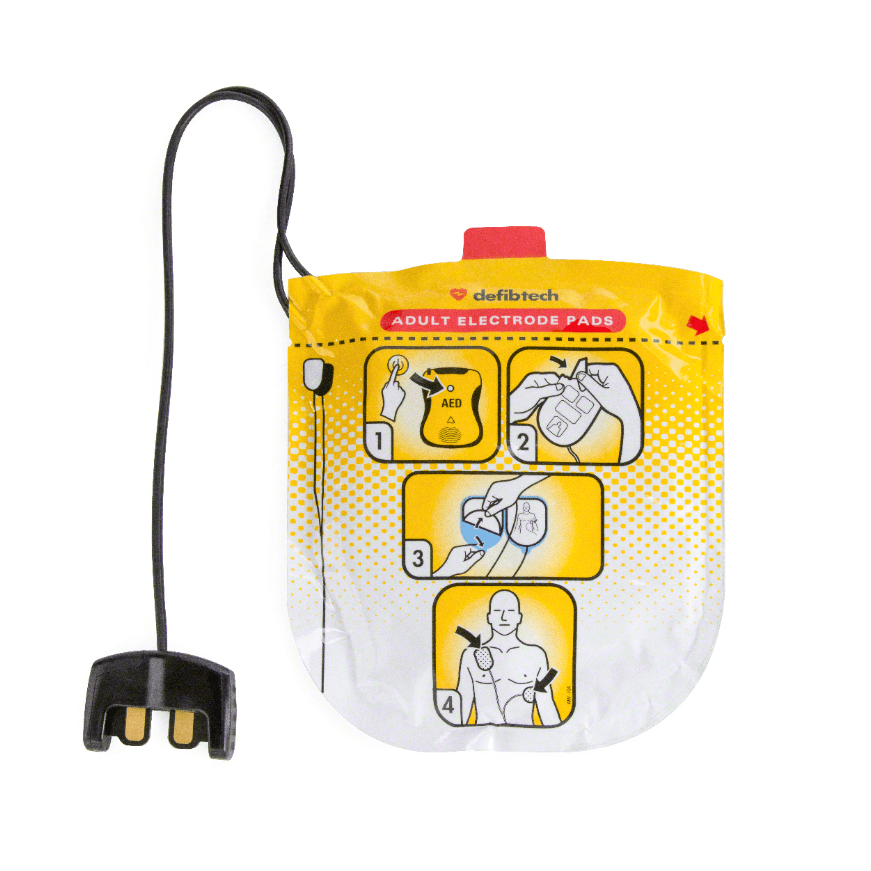 Defibtech-Defibtech Lifeline™ VIEW, ECG, PRO AED Adult Electrode Pads 1 Pair-MedTech-1