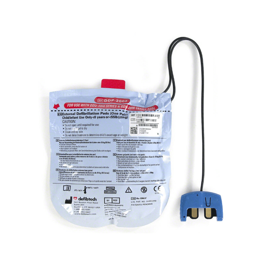 Defibtech-Defibtech Lifeline™ VIEW, ECG, PRO AED Pediatric Electrode Pads 1 Pair-MedTech-2