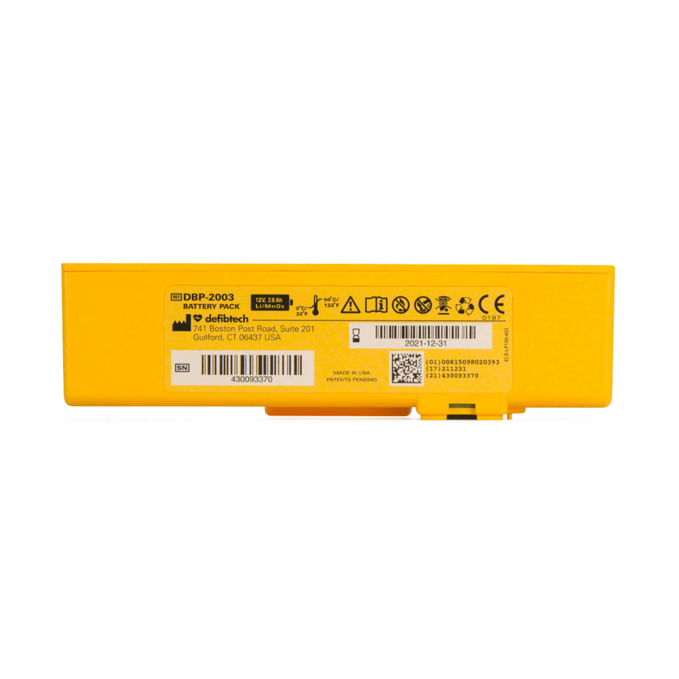 Defibtech-Defibtech Lifeline™ VIEW, ECG, PRO AEDs 4-Year Battery Pack-MedTech-1