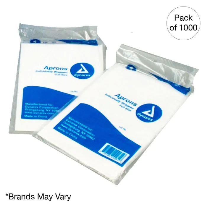 Kemp USA-Disposable Aprons Case of 1000-MedTech-1