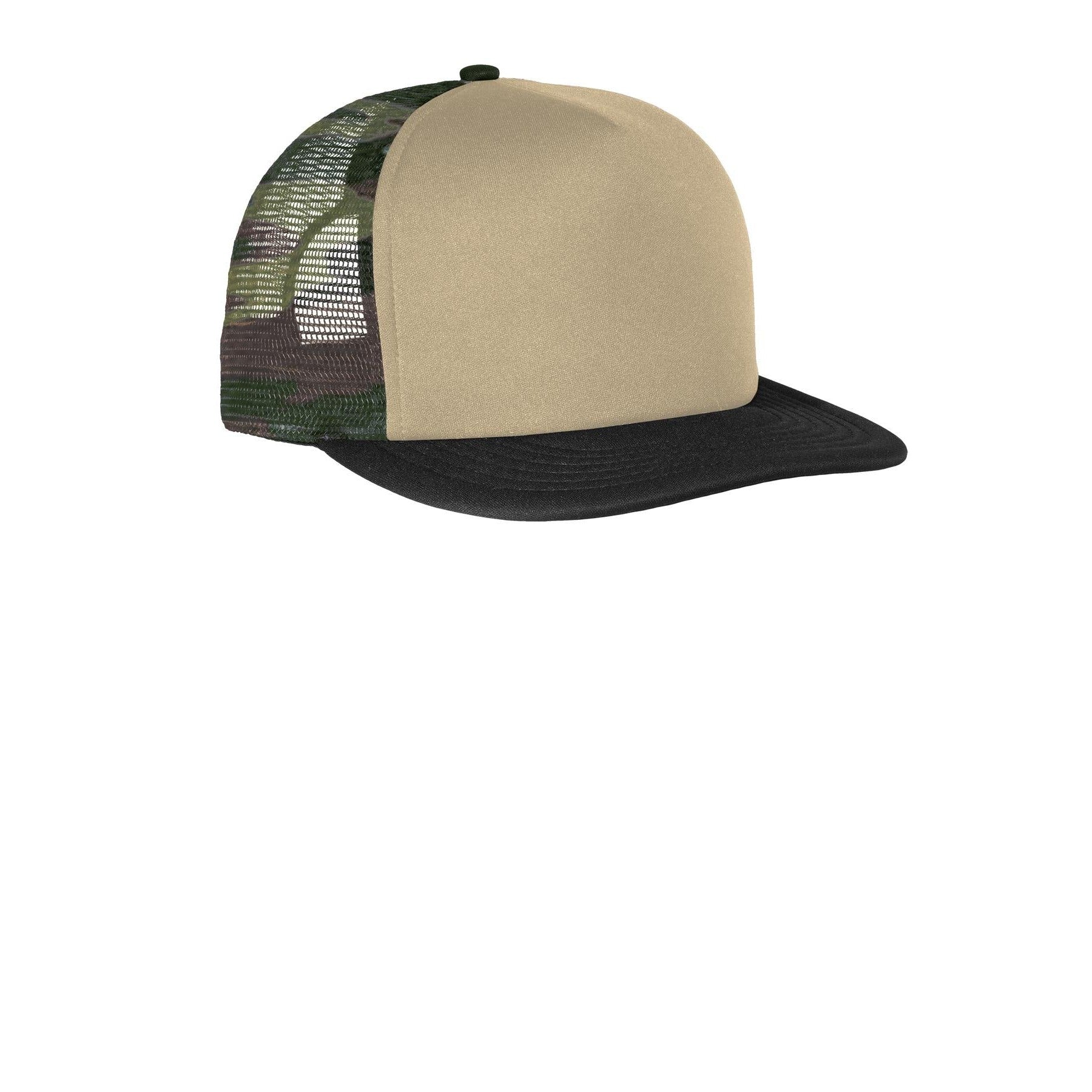 District-District® Flat Bill Snapback Trucker Cap. DT624-MedTech-2