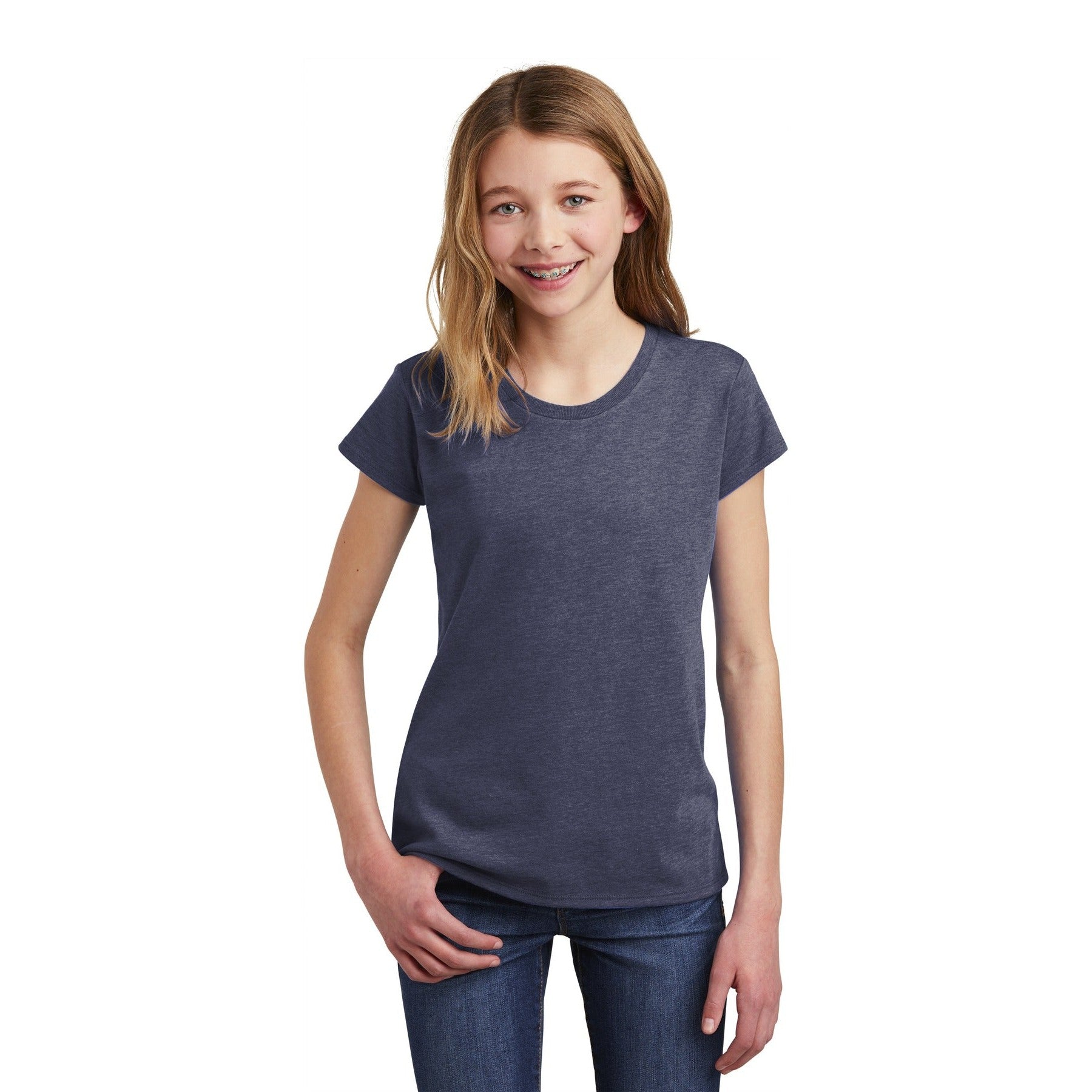 District-District ® Girls Very Important Tee ® .DT6001YG-MedTech-4