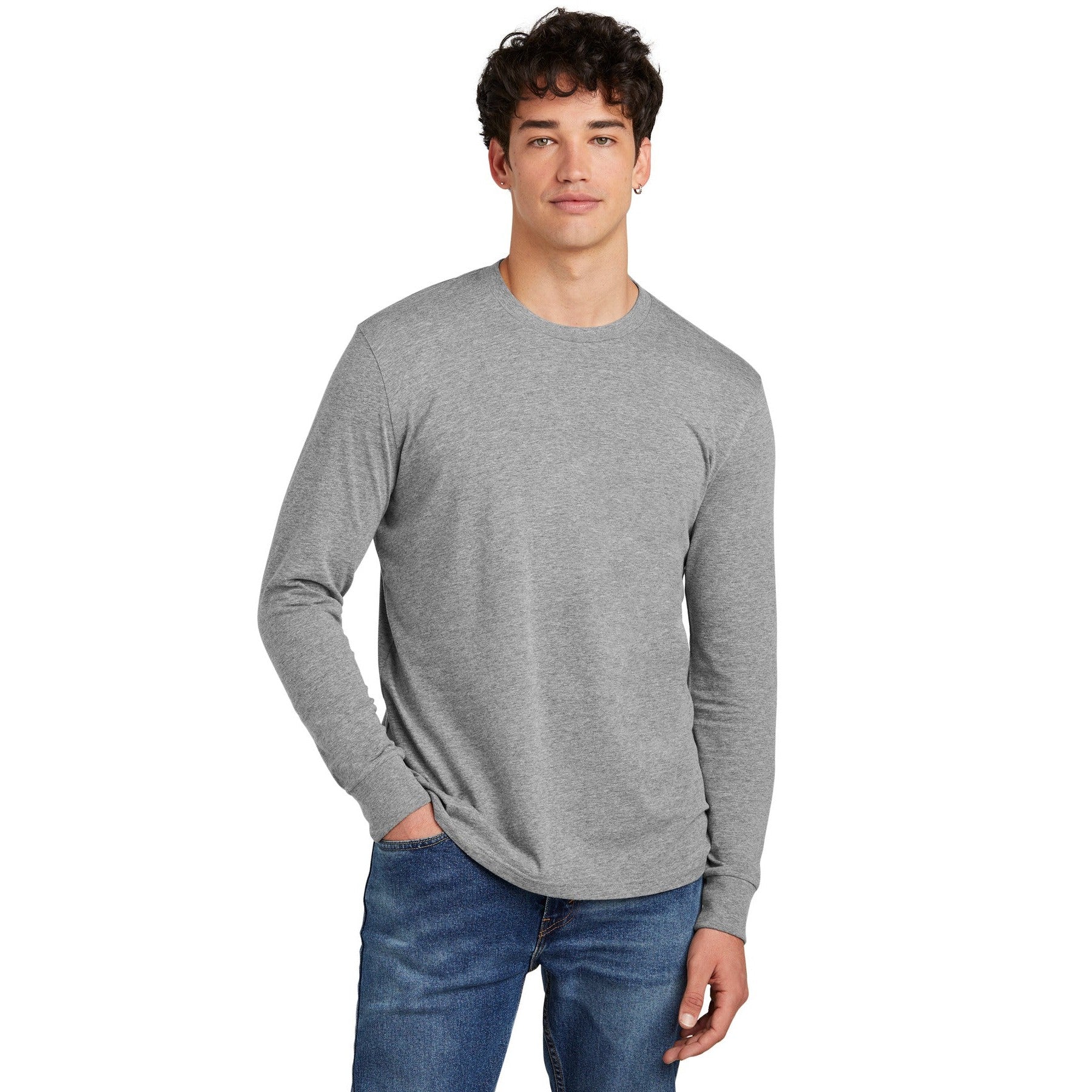 District-District® Perfect Blend® CVC Long Sleeve Tee DT109-MedTech-2