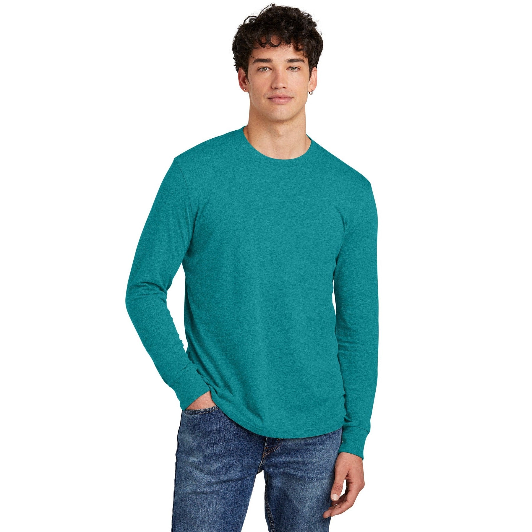 District-District® Perfect Blend® CVC Long Sleeve Tee DT109-MedTech-7