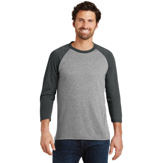 District-District ® Perfect Tri® 3/4-Sleeve Raglan. DM136-MedTech-1
