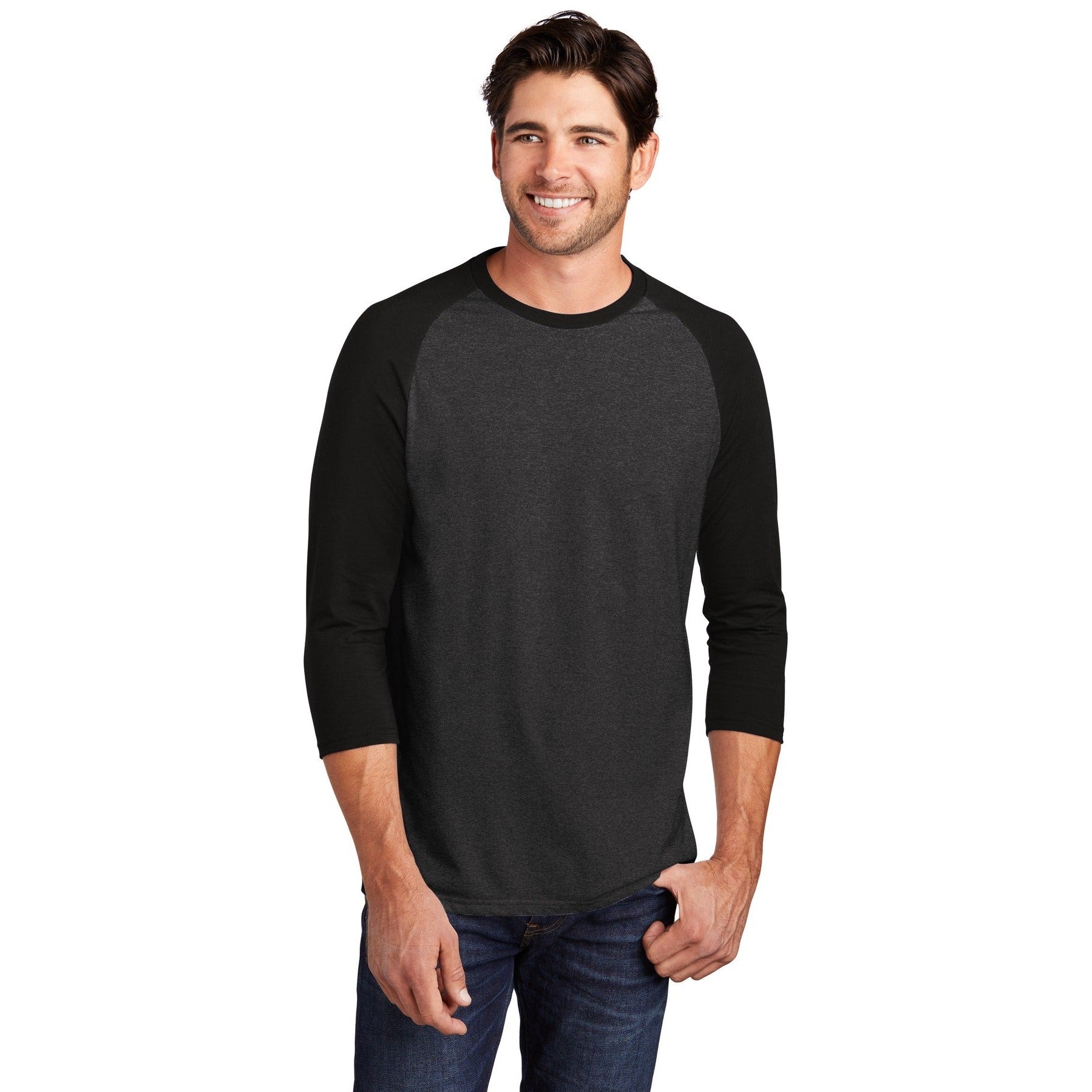 District-District ® Perfect Tri® 3/4-Sleeve Raglan. DM136-MedTech-2