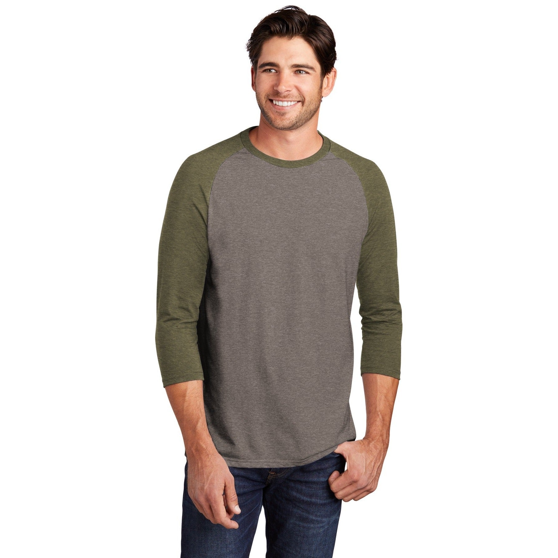 District-District ® Perfect Tri® 3/4-Sleeve Raglan. DM136-MedTech-7