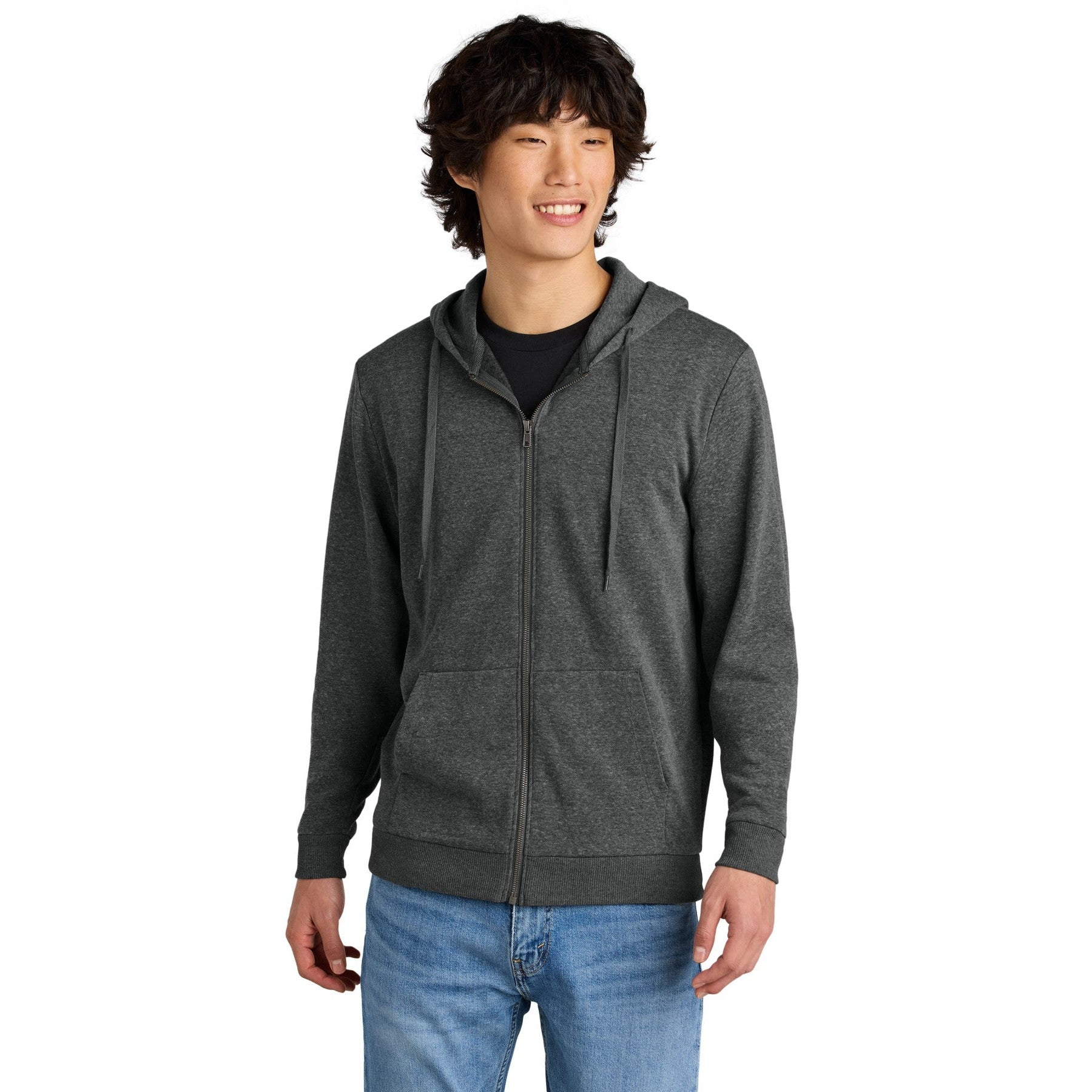 District-District® Perfect Tri® Fleece Full-Zip Hoodie DT1302-MedTech-4