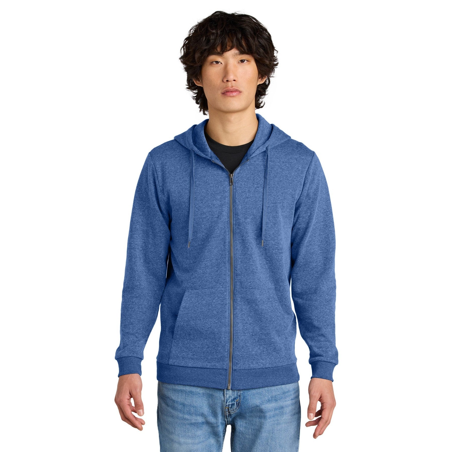 District-District® Perfect Tri® Fleece Full-Zip Hoodie DT1302-MedTech-8