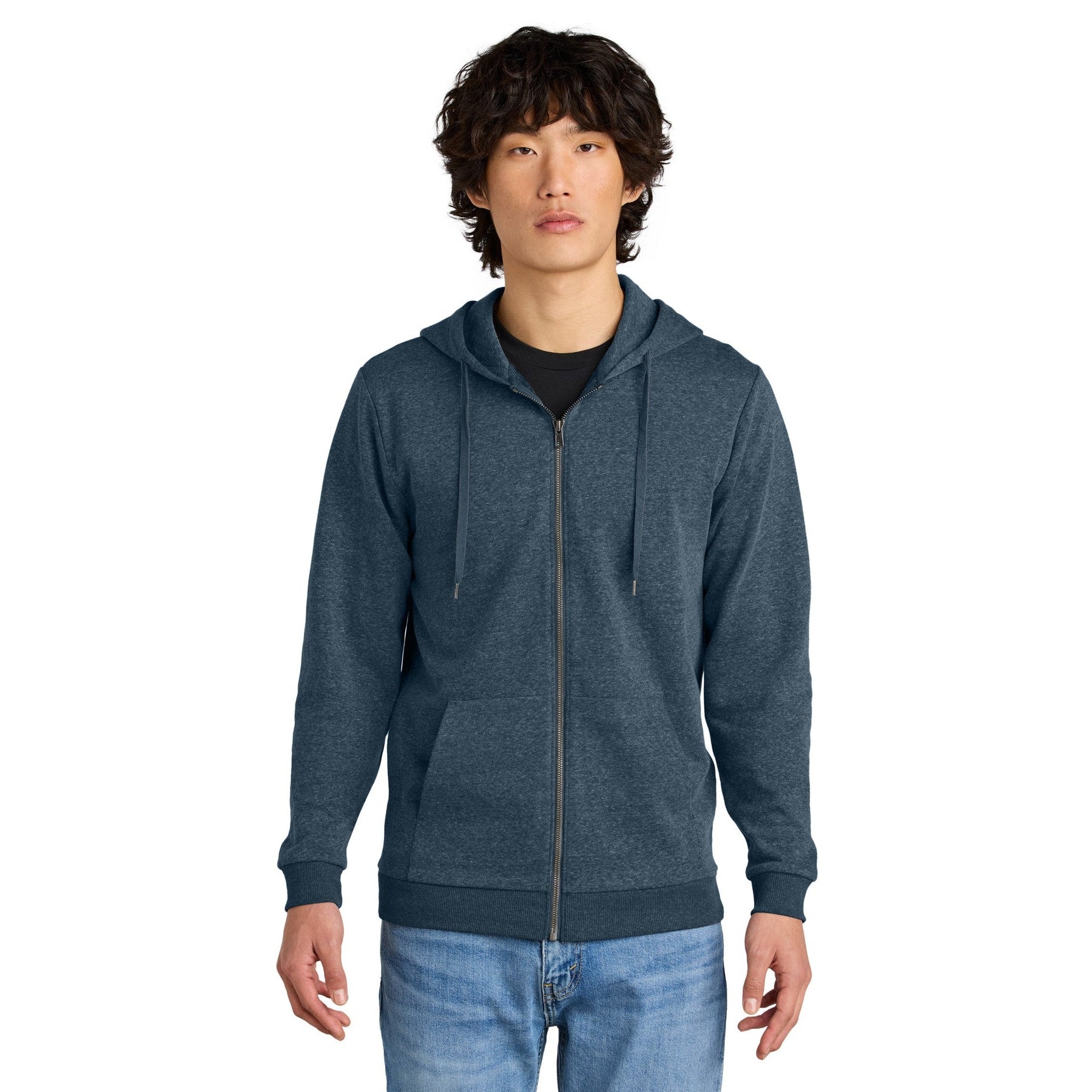 District-District® Perfect Tri® Fleece Full-Zip Hoodie DT1302-MedTech-6