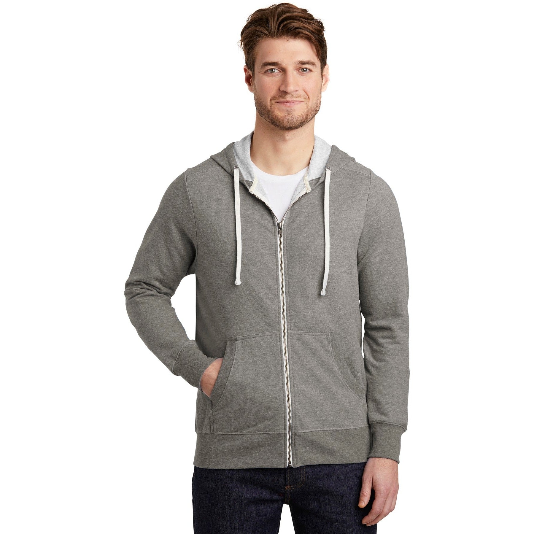 District-District ® Perfect Tri ® French Terry Full-Zip Hoodie. DT356-MedTech-2