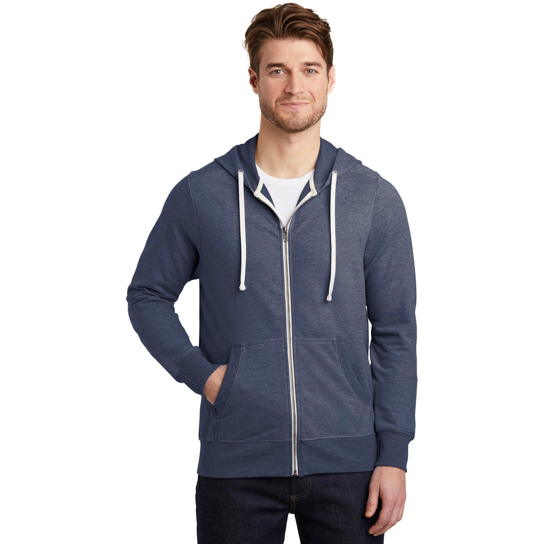 District-District ® Perfect Tri ® French Terry Full-Zip Hoodie. DT356-MedTech-3