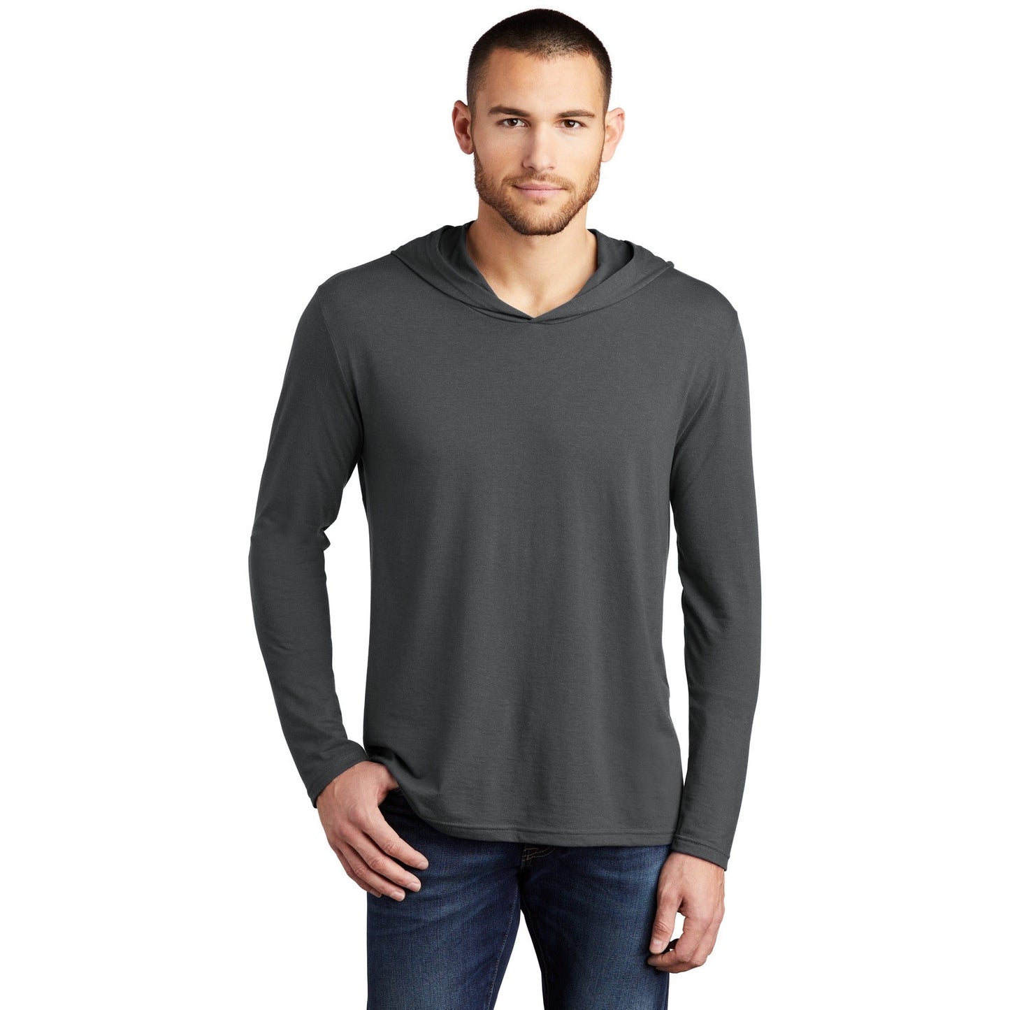 District-District® Perfect Tri® Long Sleeve Hoodie. DM139-MedTech-3