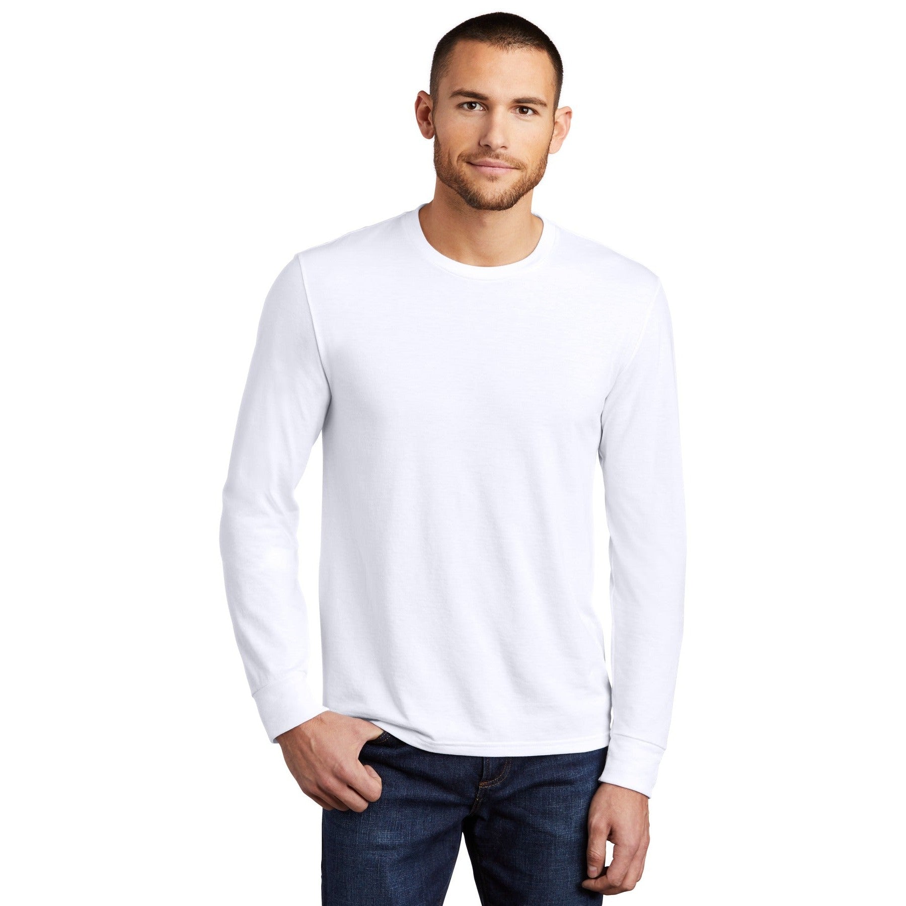 District-District® Perfect Tri® Long Sleeve Tee . DM132-MedTech-12