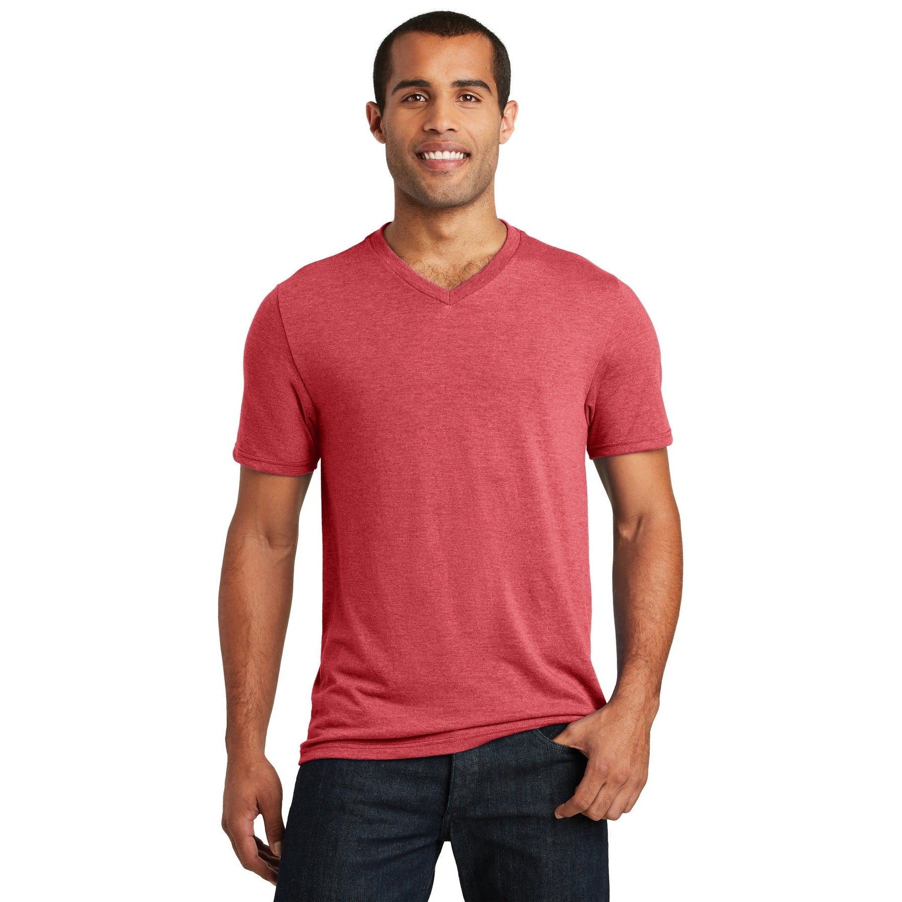 District-District ® Perfect Tri® V-Neck Tee. DT1350-MedTech-3