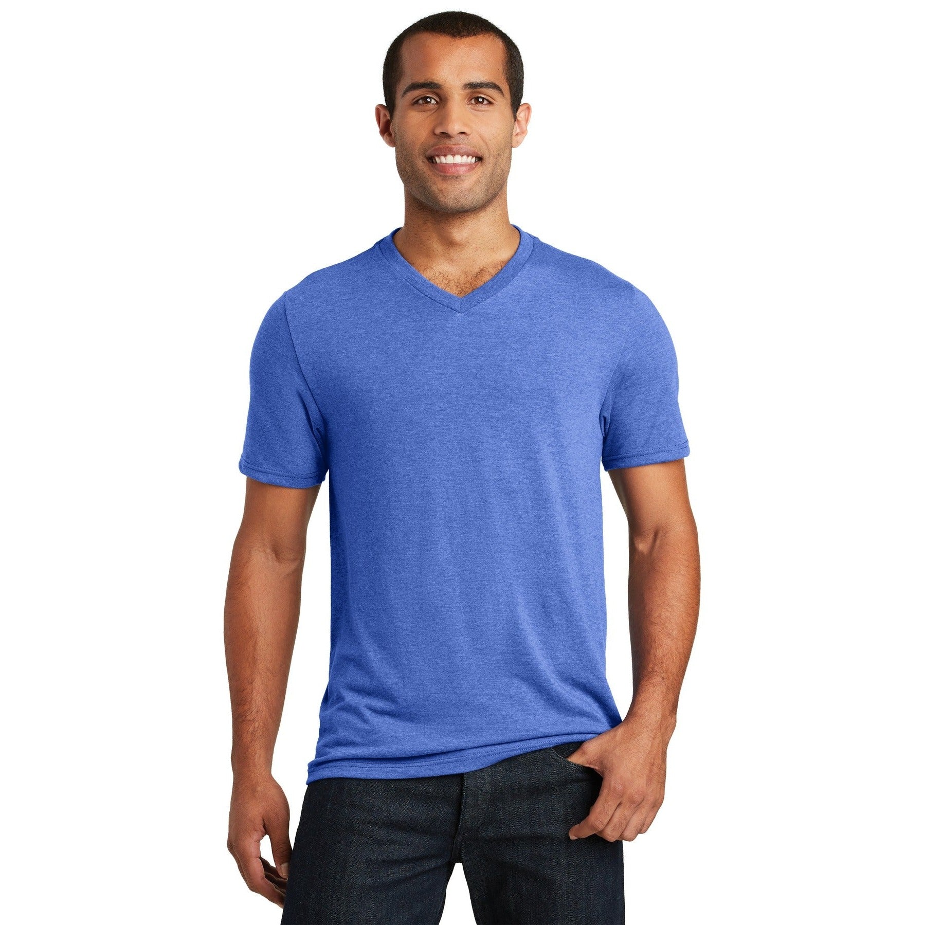 District-District ® Perfect Tri® V-Neck Tee. DT1350-MedTech-4