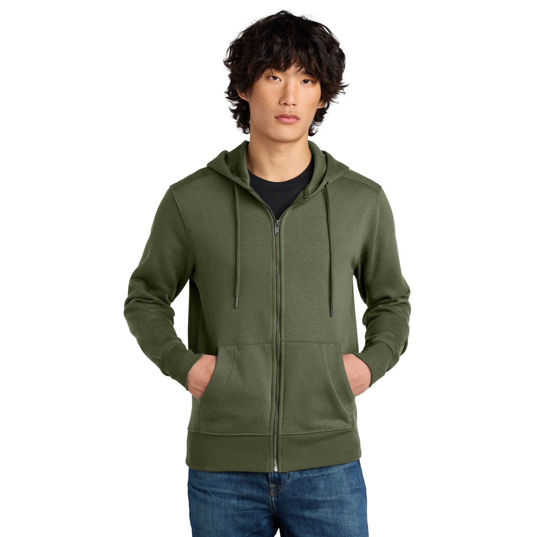 District-District ® Perfect Weight ® Fleece Full-Zip Hoodie DT1103-MedTech-7