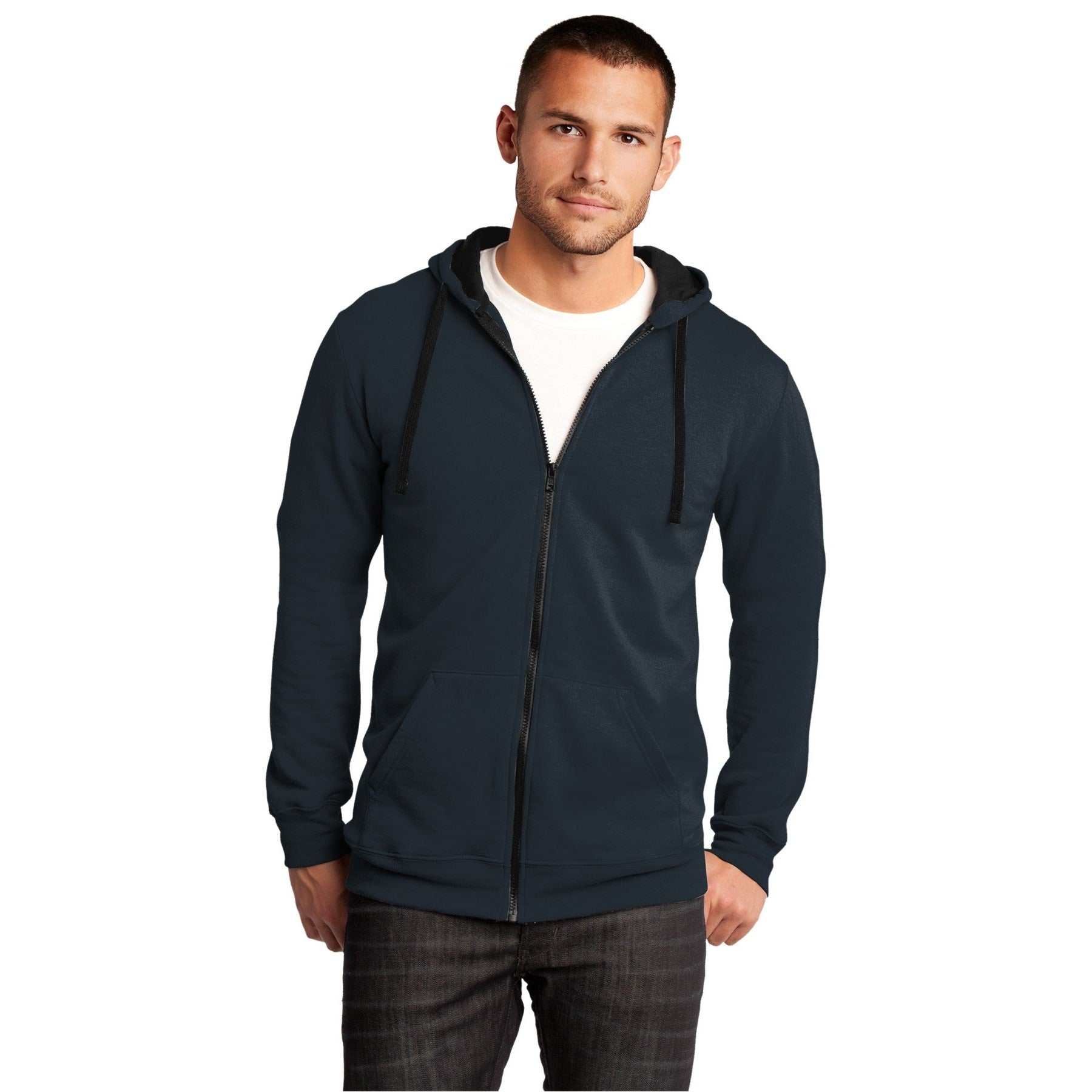 District-District® The Concert Fleece® Full-Zip Hoodie. DT800-MedTech-5