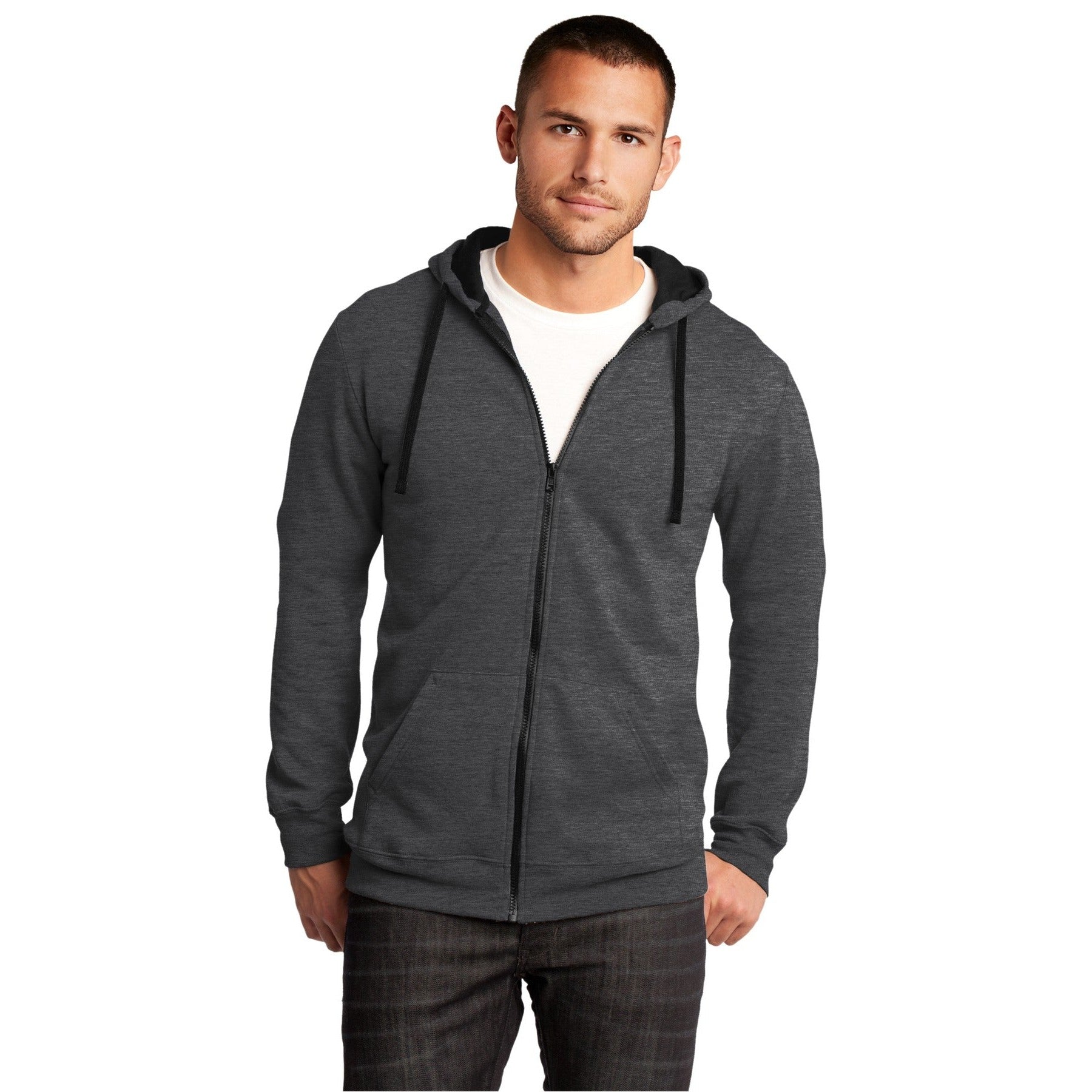 District-District® The Concert Fleece® Full-Zip Hoodie. DT800-MedTech-4