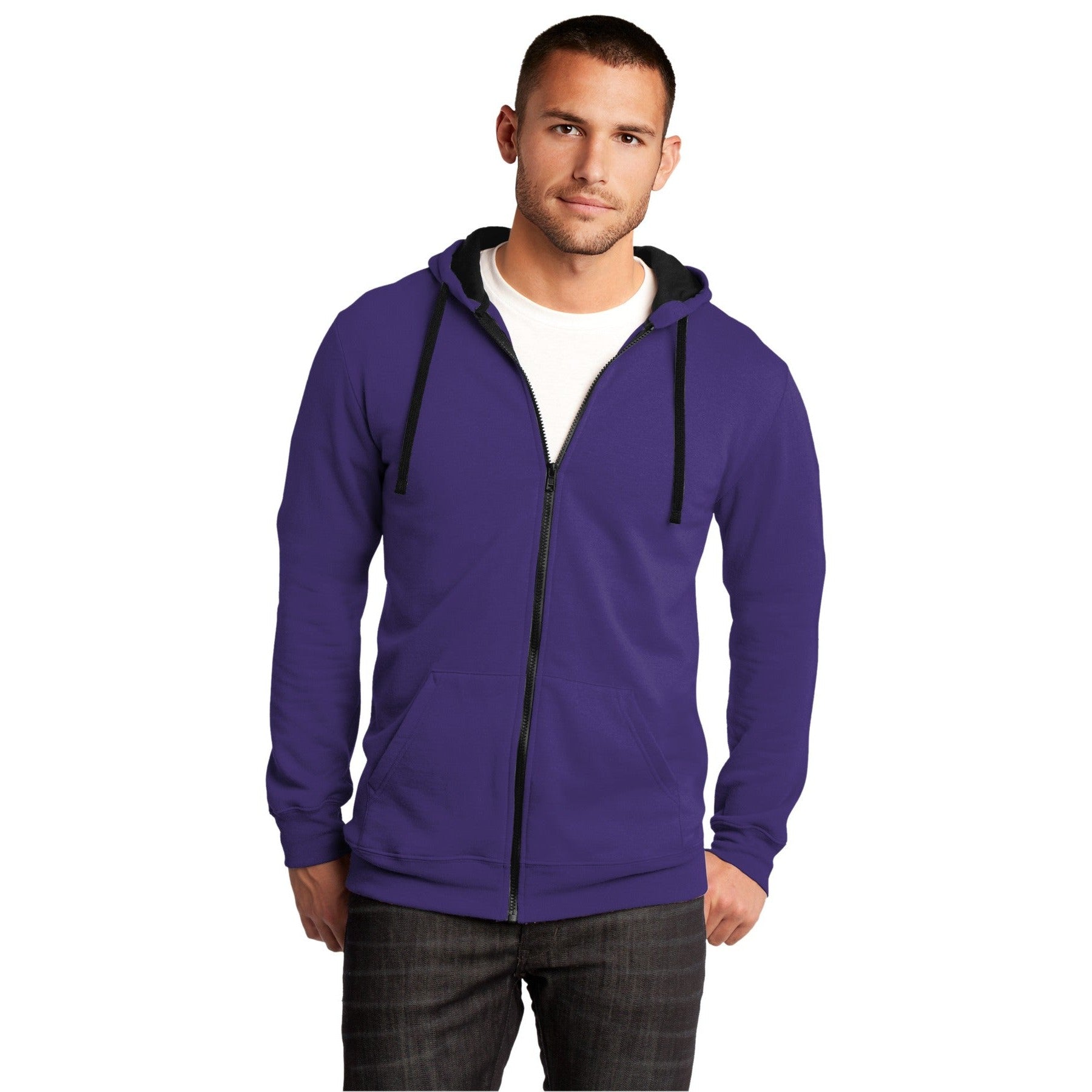 District-District® The Concert Fleece® Full-Zip Hoodie. DT800-MedTech-7
