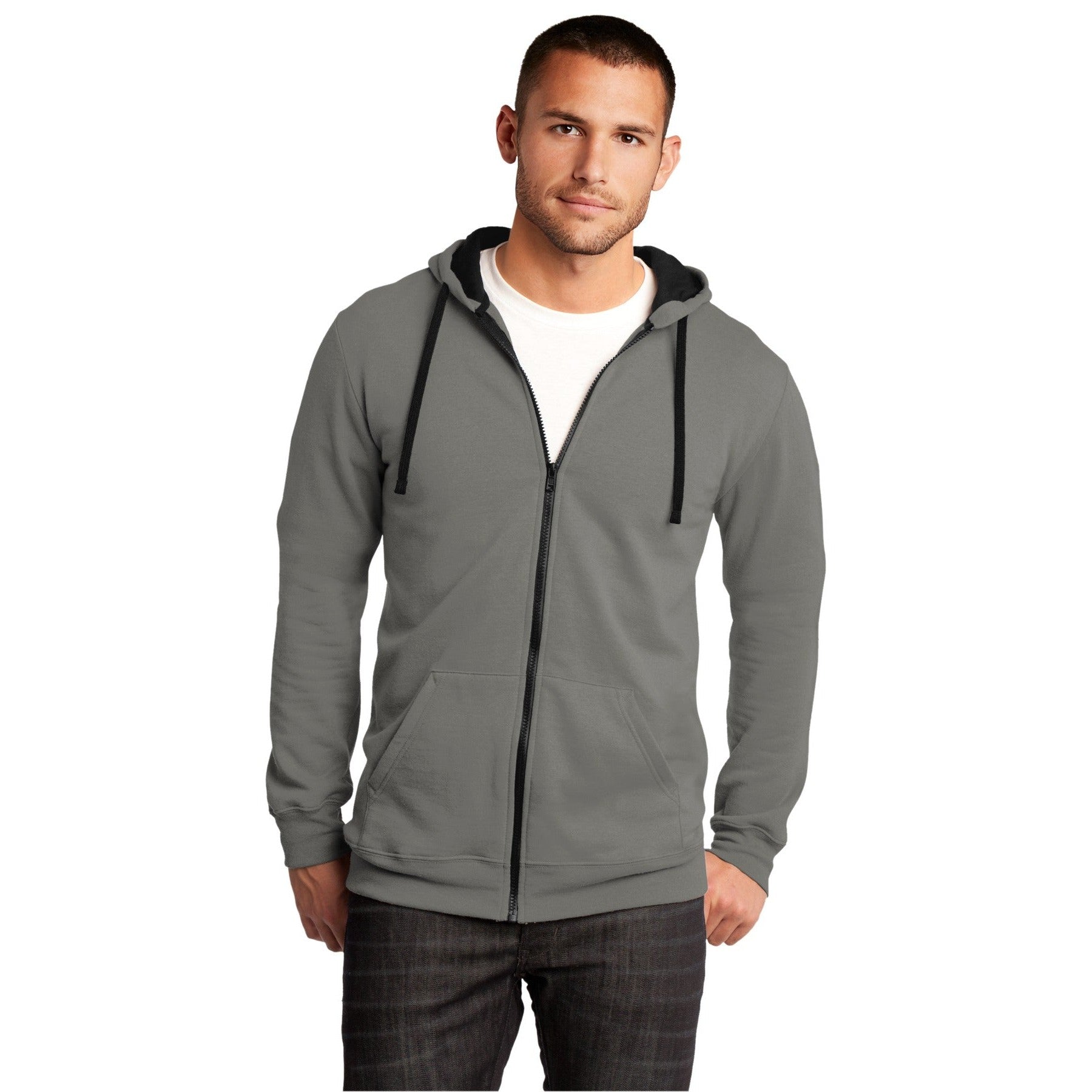 District-District® The Concert Fleece® Full-Zip Hoodie. DT800-MedTech-3