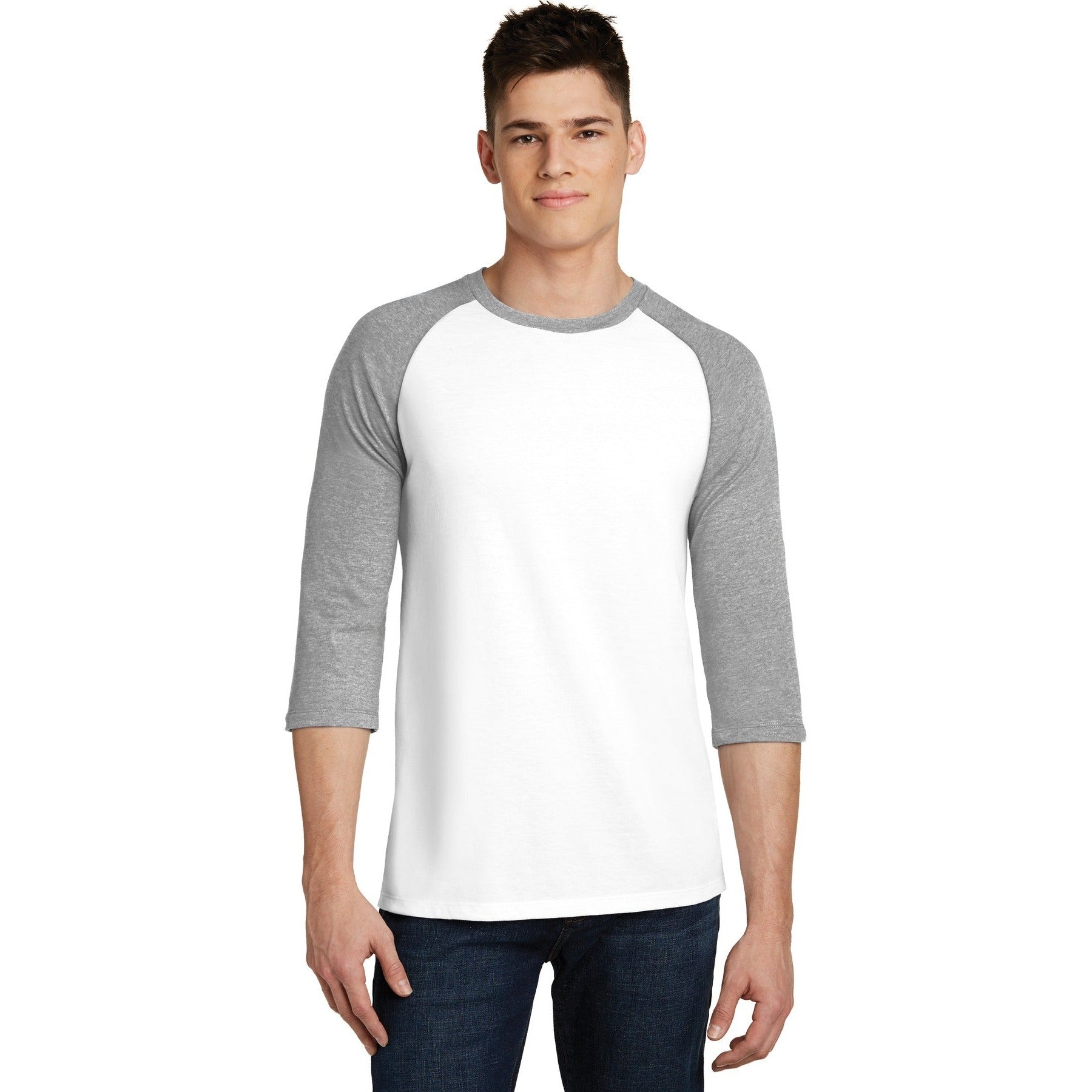 District-District® Very Important Tee® 3/4-Sleeve Raglan. DT6210-MedTech-5