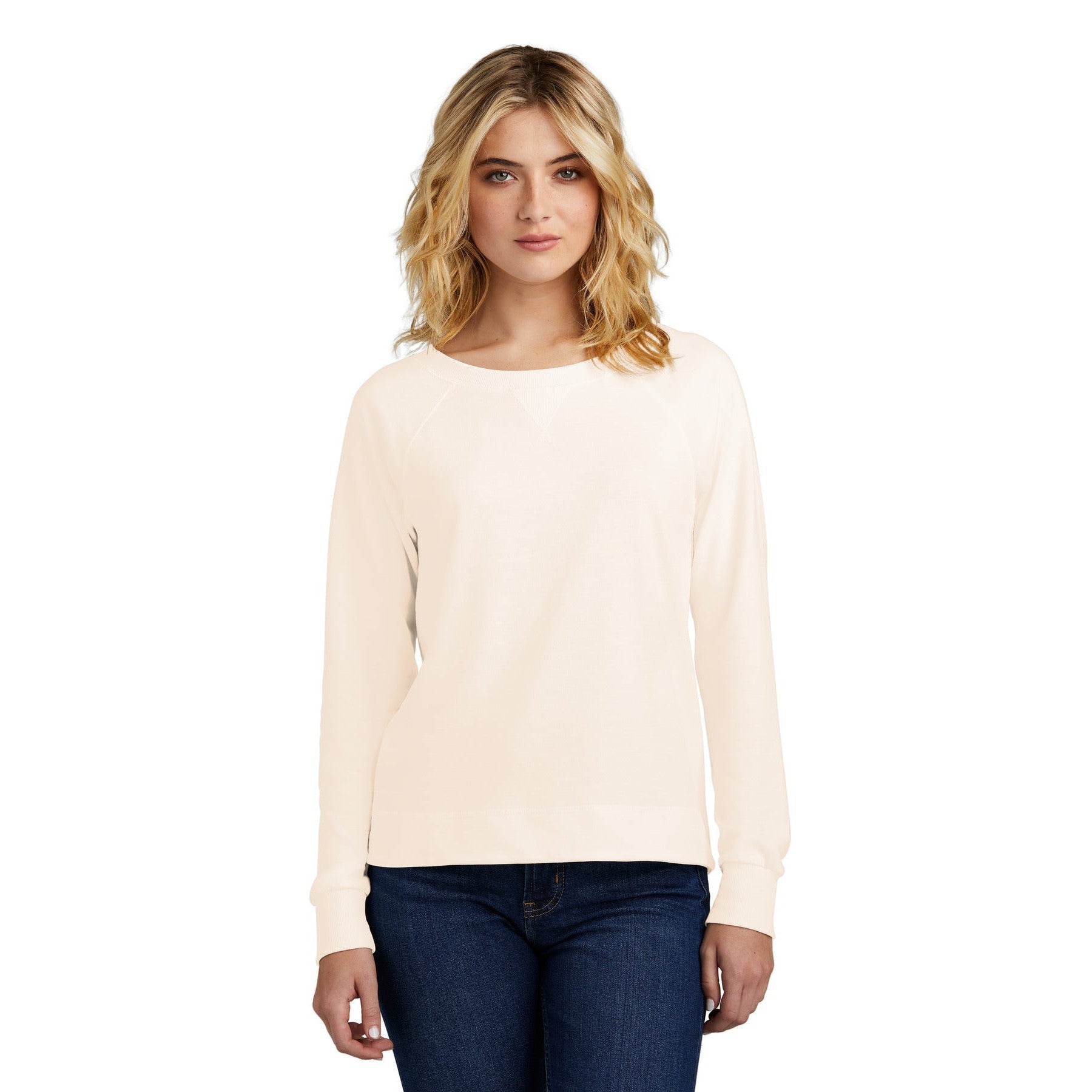 District-District® Women's Featherweight French Terry™ Long Sleeve Crewneck DT672-MedTech-3