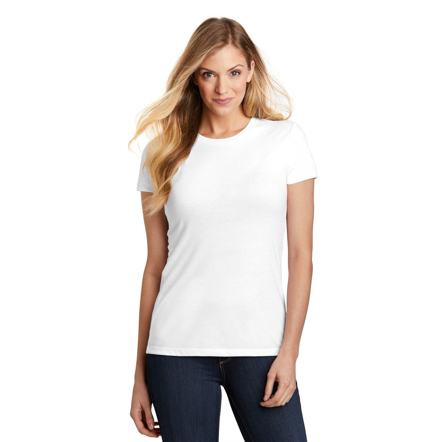 District-District ® Women's Fitted Perfect Tri ® Tee. DT155-MedTech-9