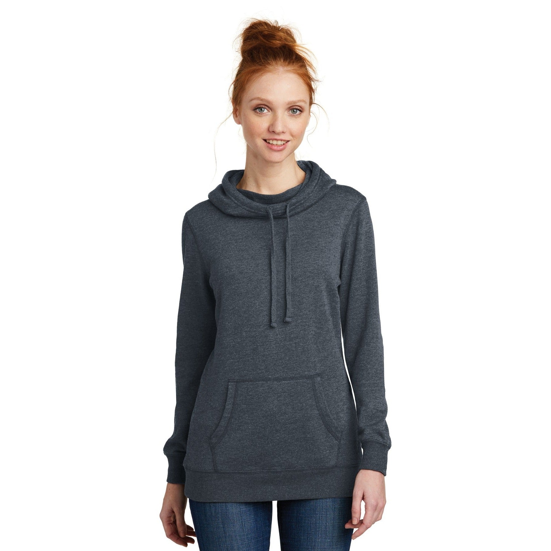 District-District ® Women's Lightweight Fleece Hoodie. DM493-MedTech-3