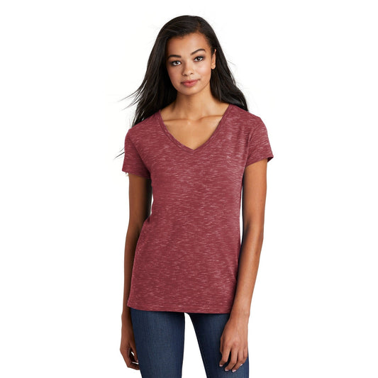 District-District ® Women's Medal V-Neck Tee. DT664-MedTech-1