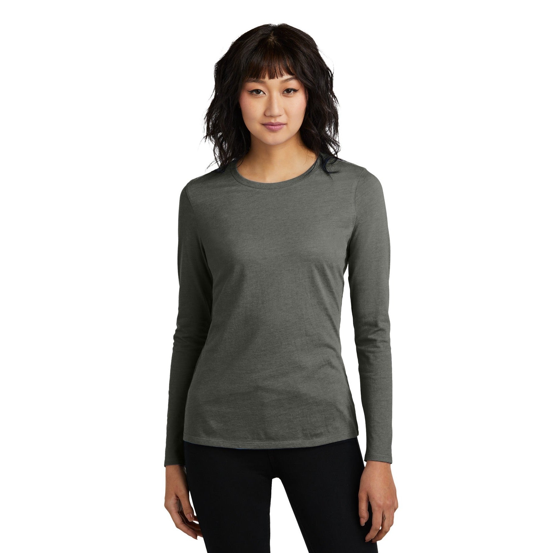District-District® Women's Perfect Blend® CVC Long Sleeve Tee DT110-MedTech-3
