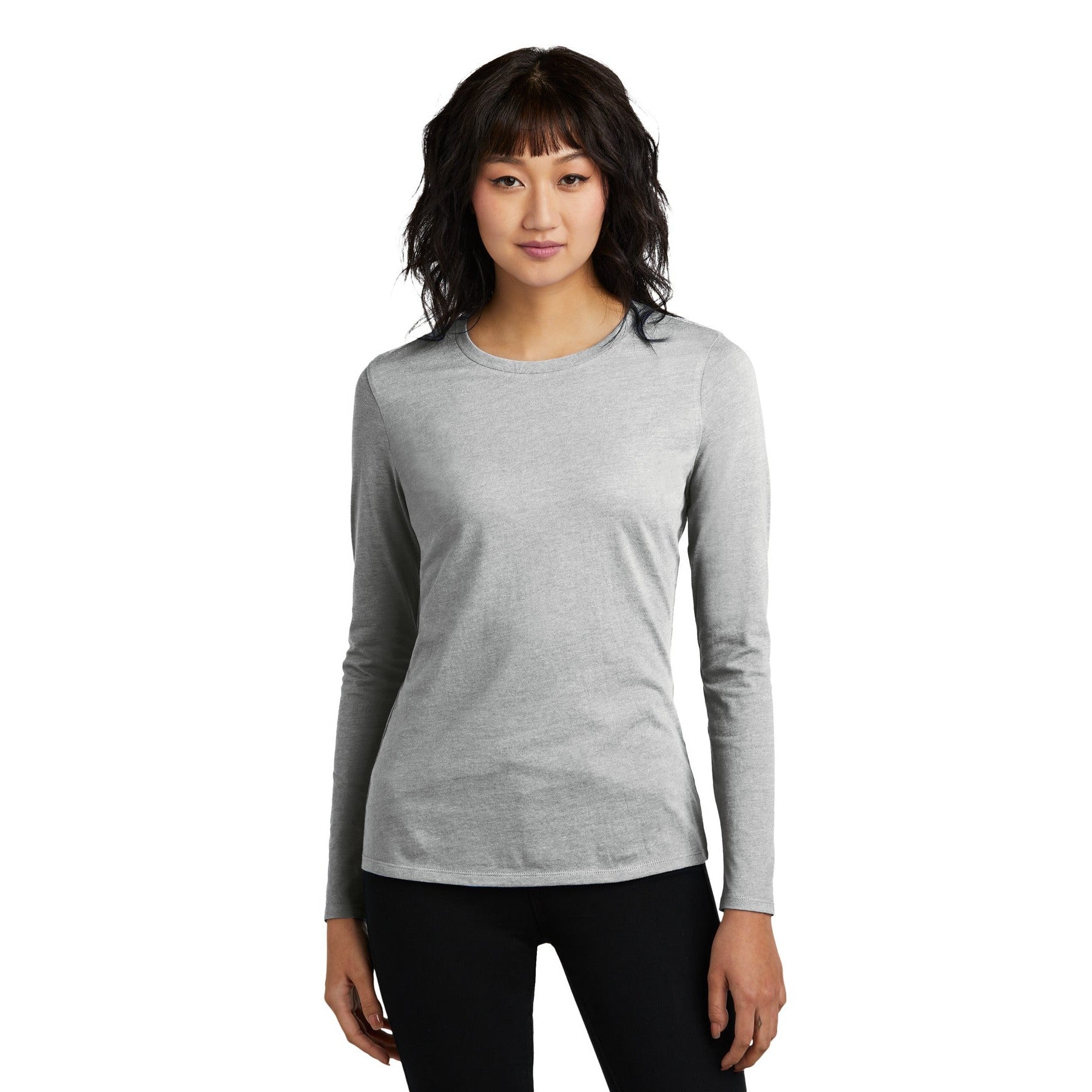 District-District® Women's Perfect Blend® CVC Long Sleeve Tee DT110-MedTech-7