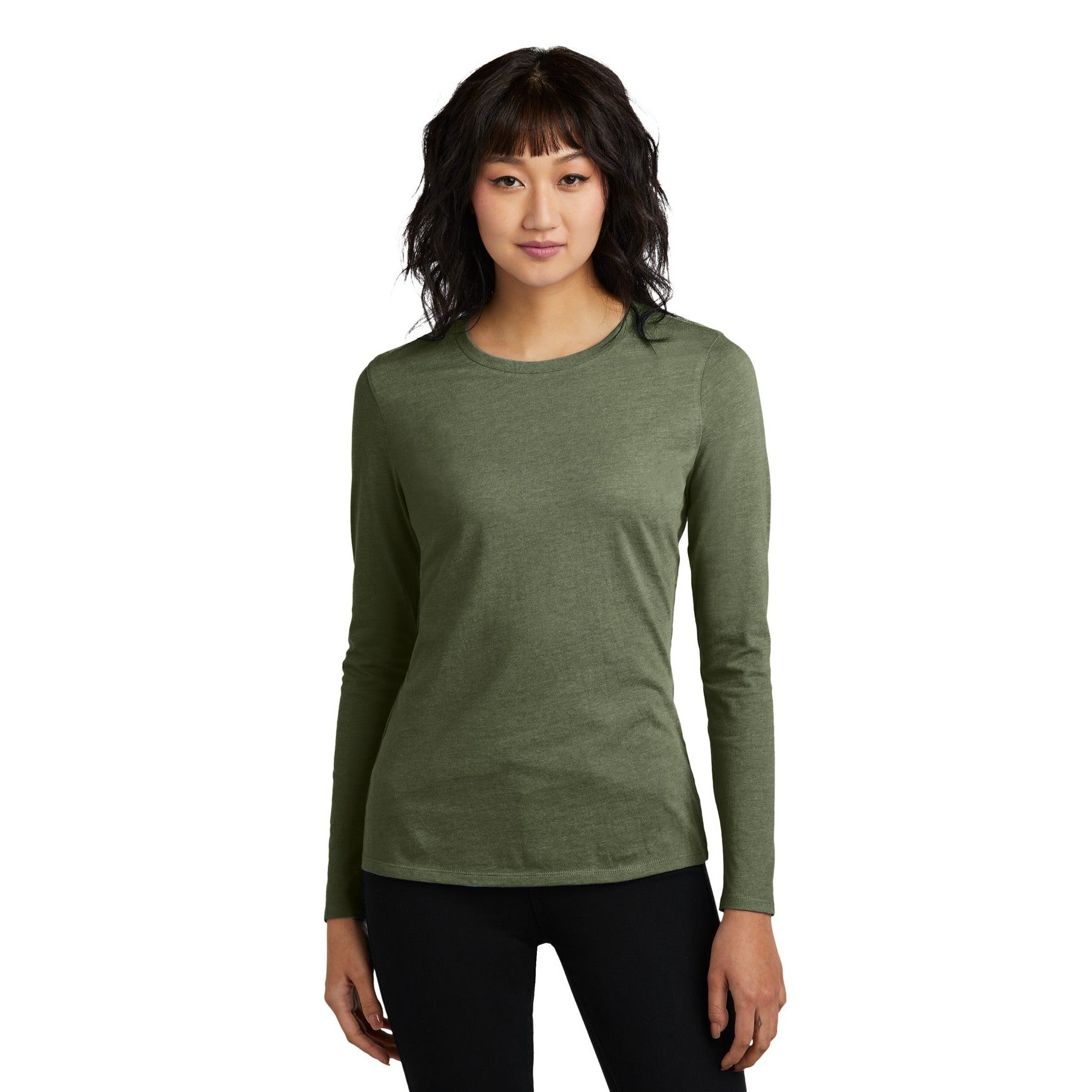 District-District® Women's Perfect Blend® CVC Long Sleeve Tee DT110-MedTech-5