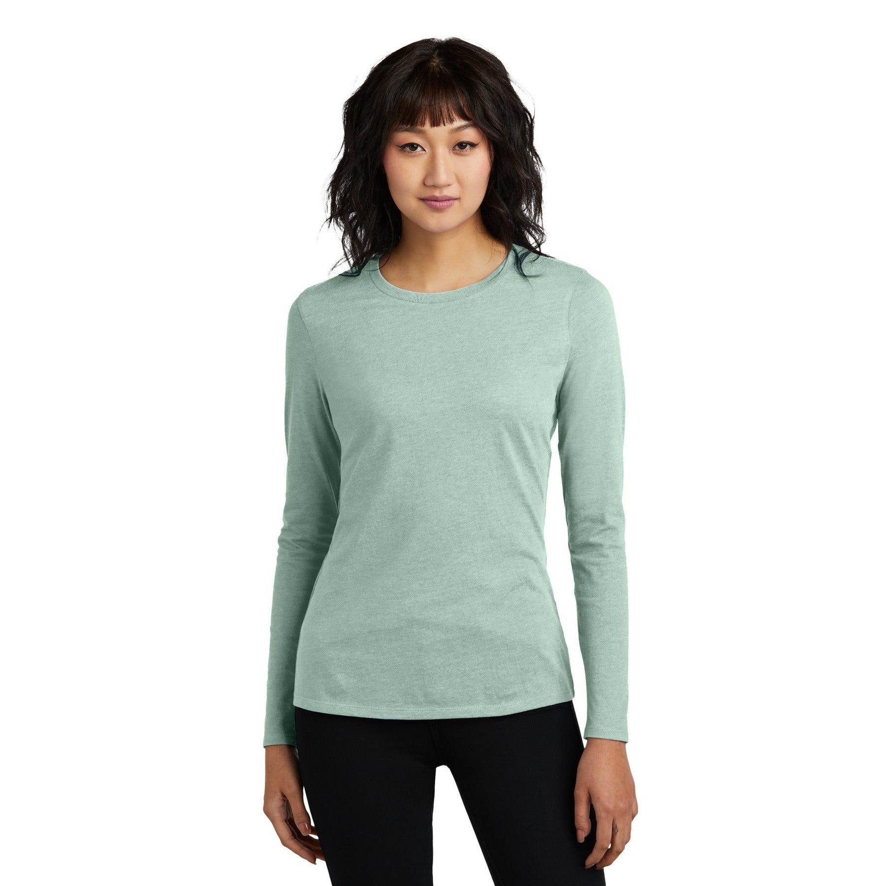 District-District® Women's Perfect Blend® CVC Long Sleeve Tee DT110-MedTech-4
